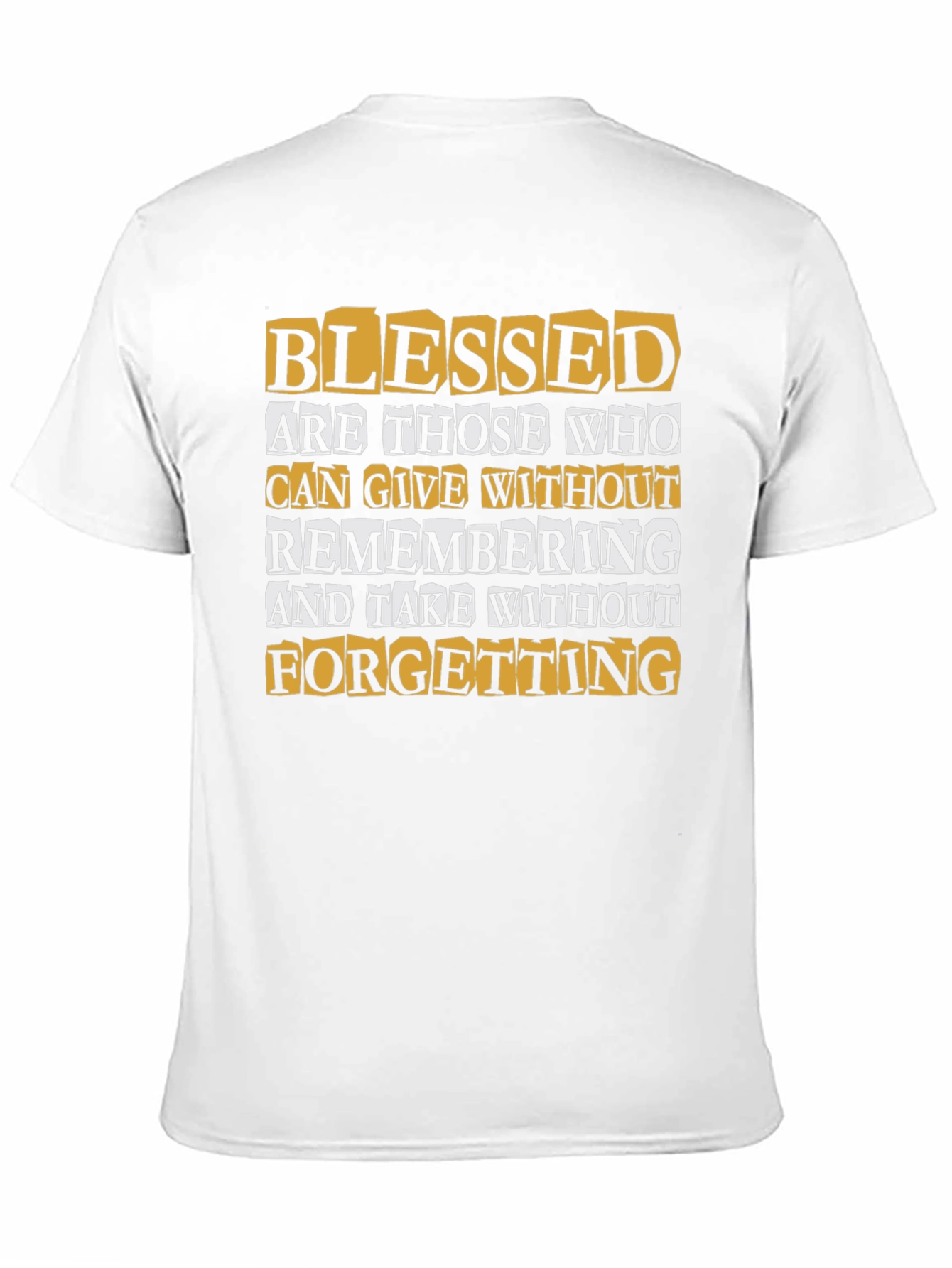 Blessed Quote Graphic Print T-Shirt