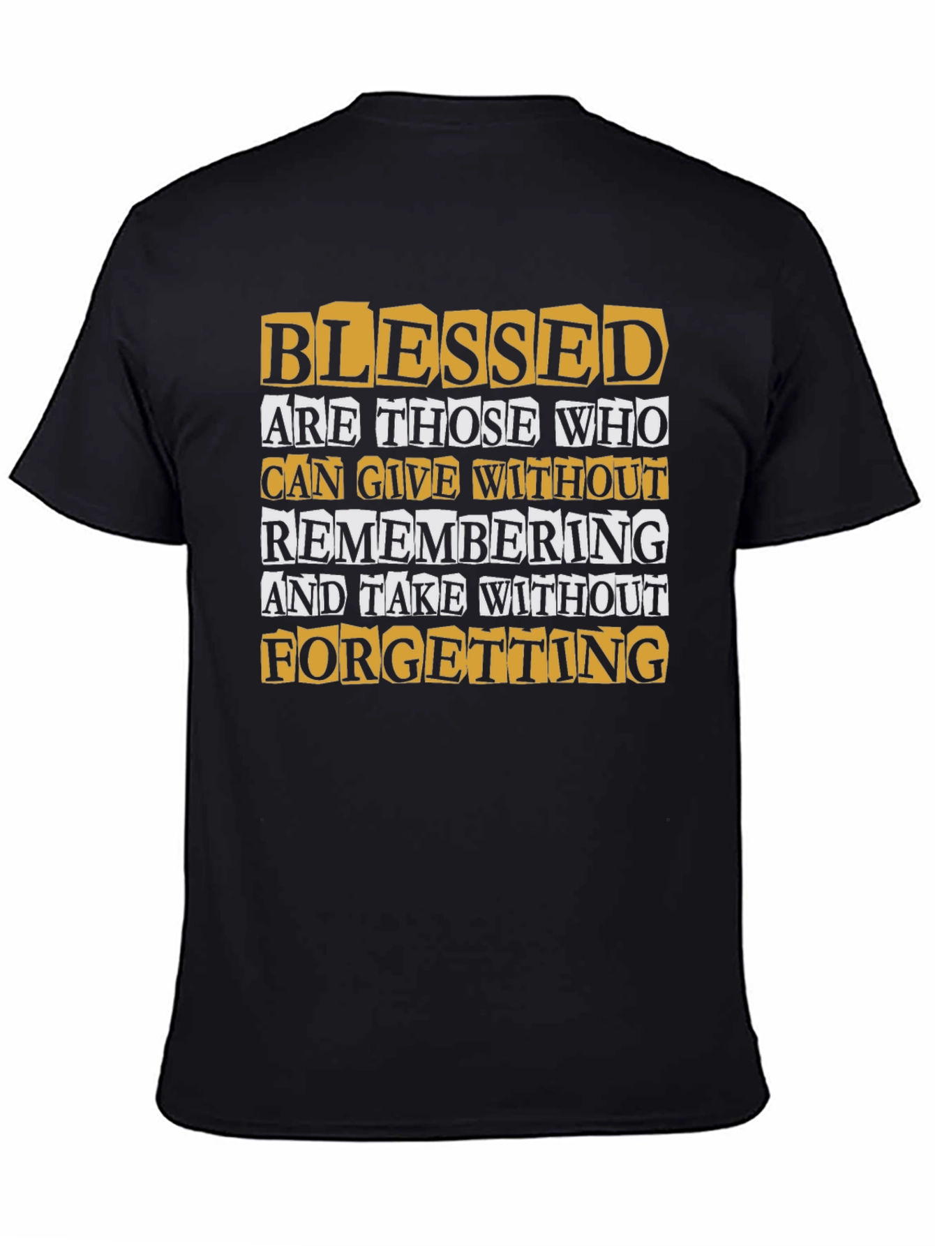 Blessed Quote Graphic Print T-Shirt