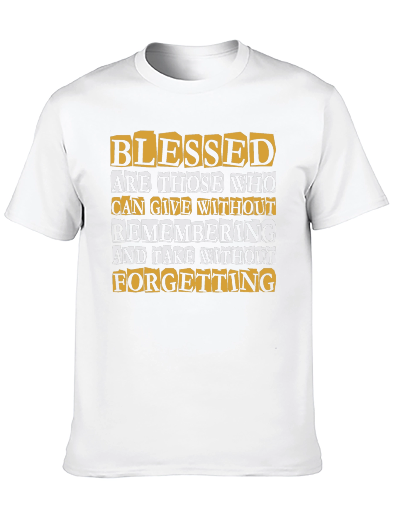 Blessed Quote Graphic Print T-Shirt