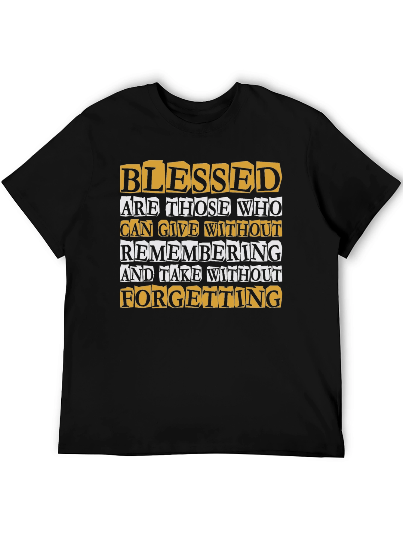 Blessed Quote Graphic Print T-Shirt