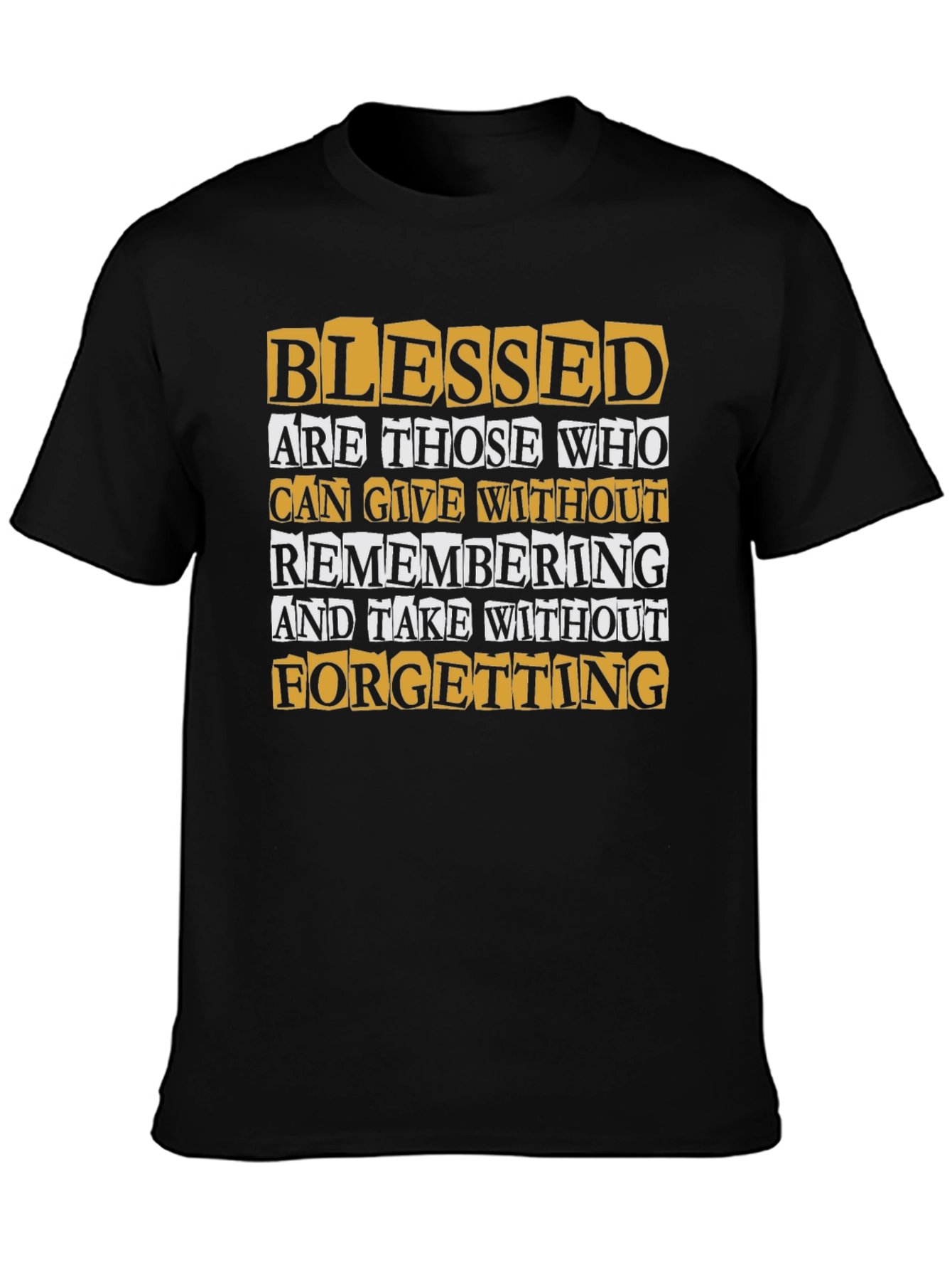 Blessed Quote Graphic Print T-Shirt