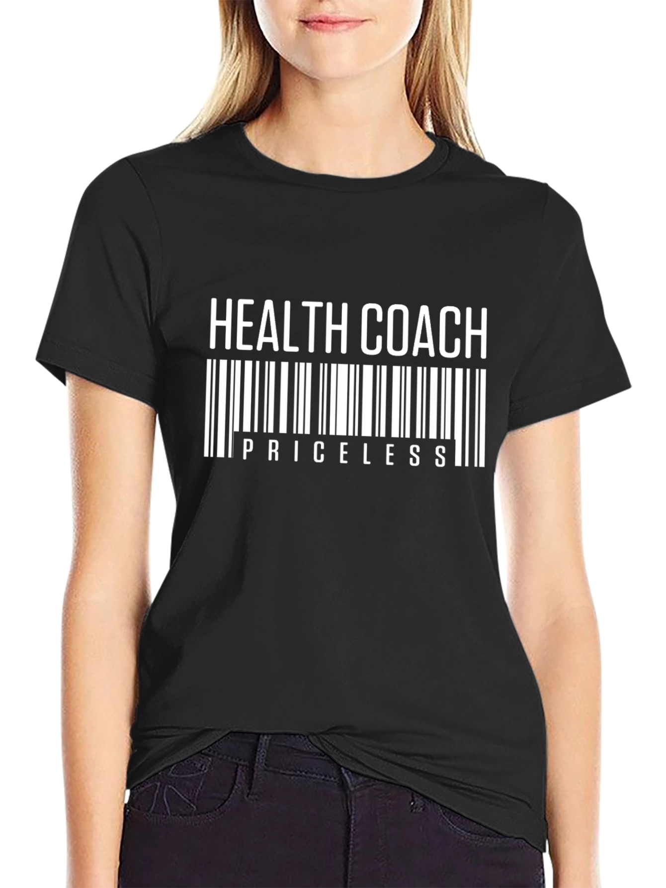 Health Coach Priceless Barcode T-Shirt