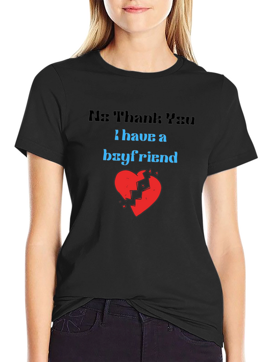 Boyfriend Graphic Tee - Funny Relationship Shirt