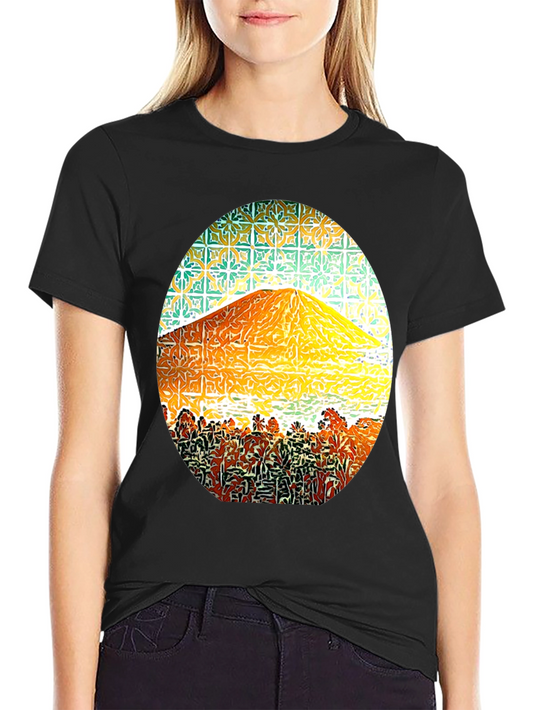 Mountain Graphic Tee - Stylish Mens Black T-Shirt