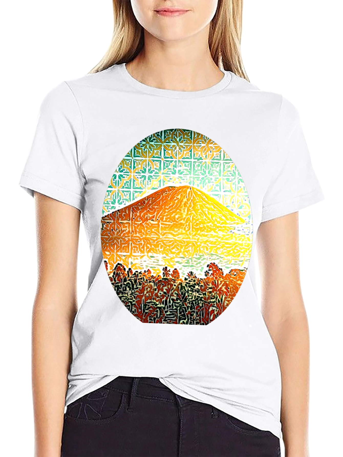 Mountain Graphic Tee - Stylish Mens Black T-Shirt
