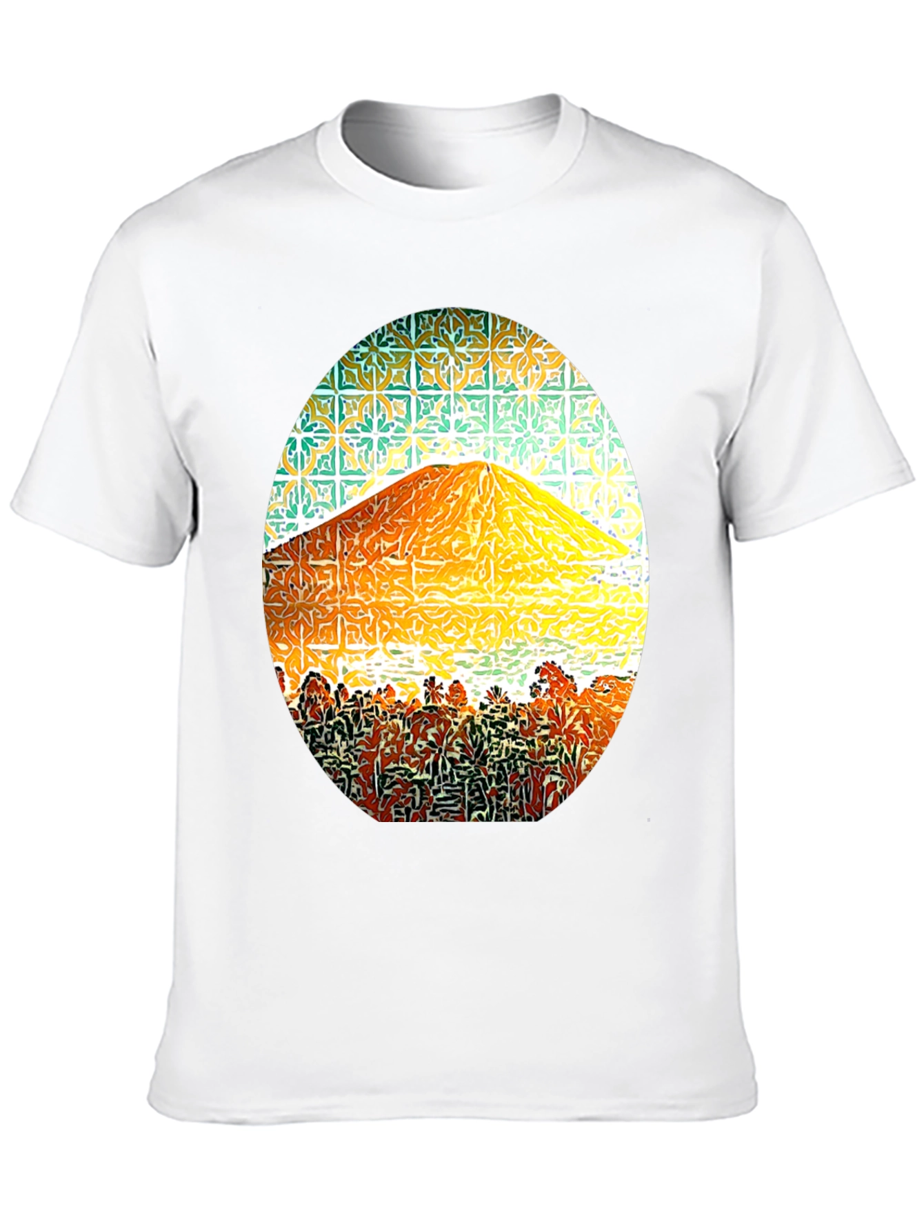 Mountain Graphic Tee - Stylish Mens Black T-Shirt