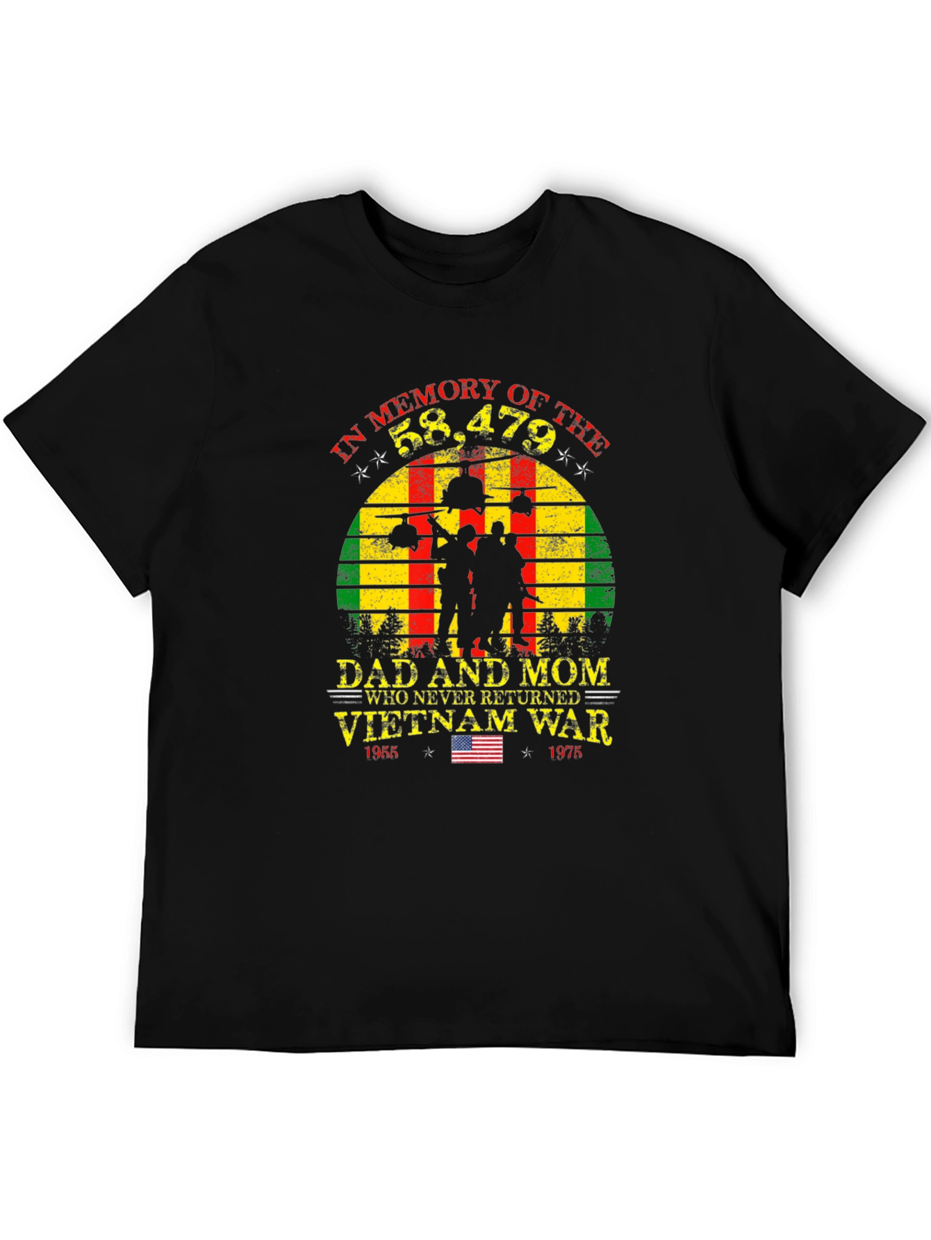 Vietnam War Memorial T-Shirt - Never Forgotten