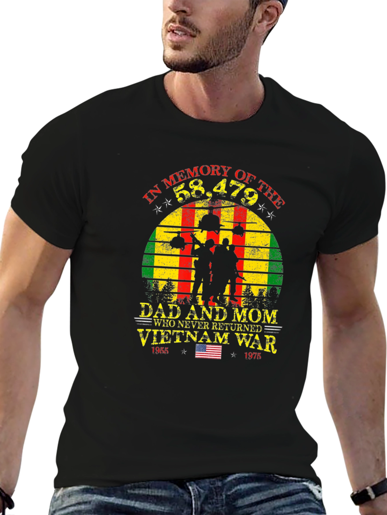 Vietnam War Memorial T-Shirt - Never Forgotten