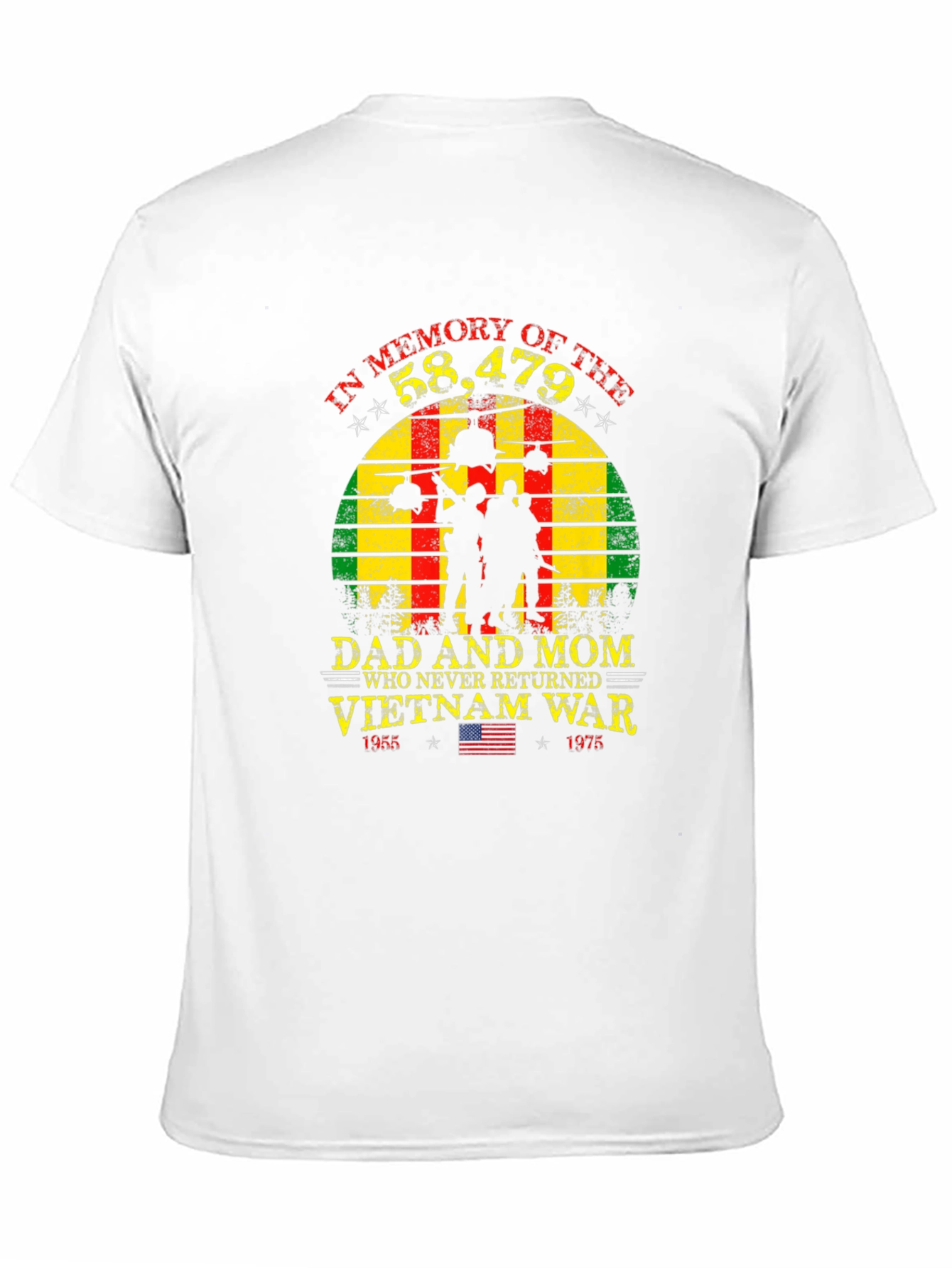 Vietnam War Memorial T-Shirt - Never Forgotten