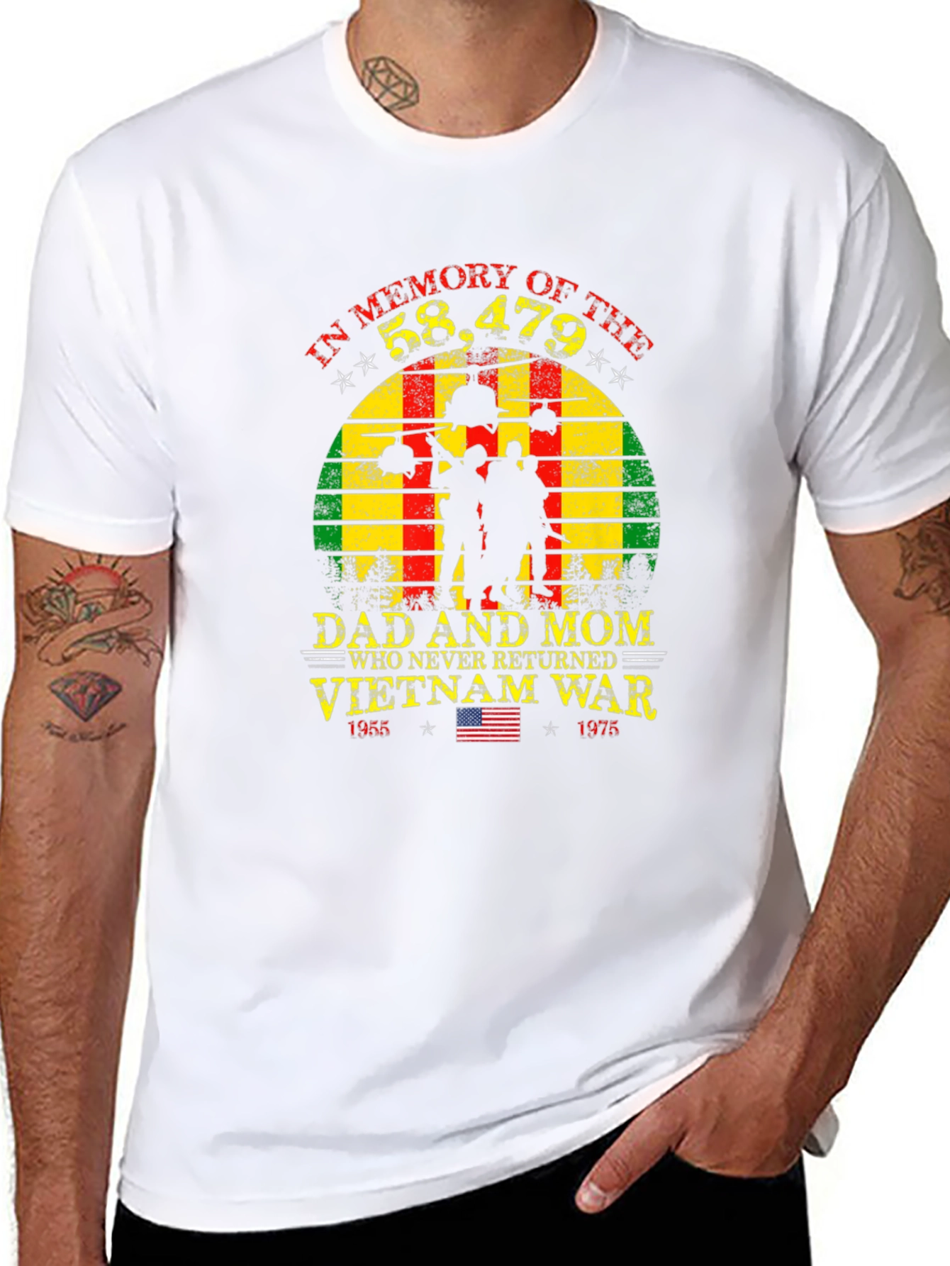 Vietnam War Memorial T-Shirt - Never Forgotten