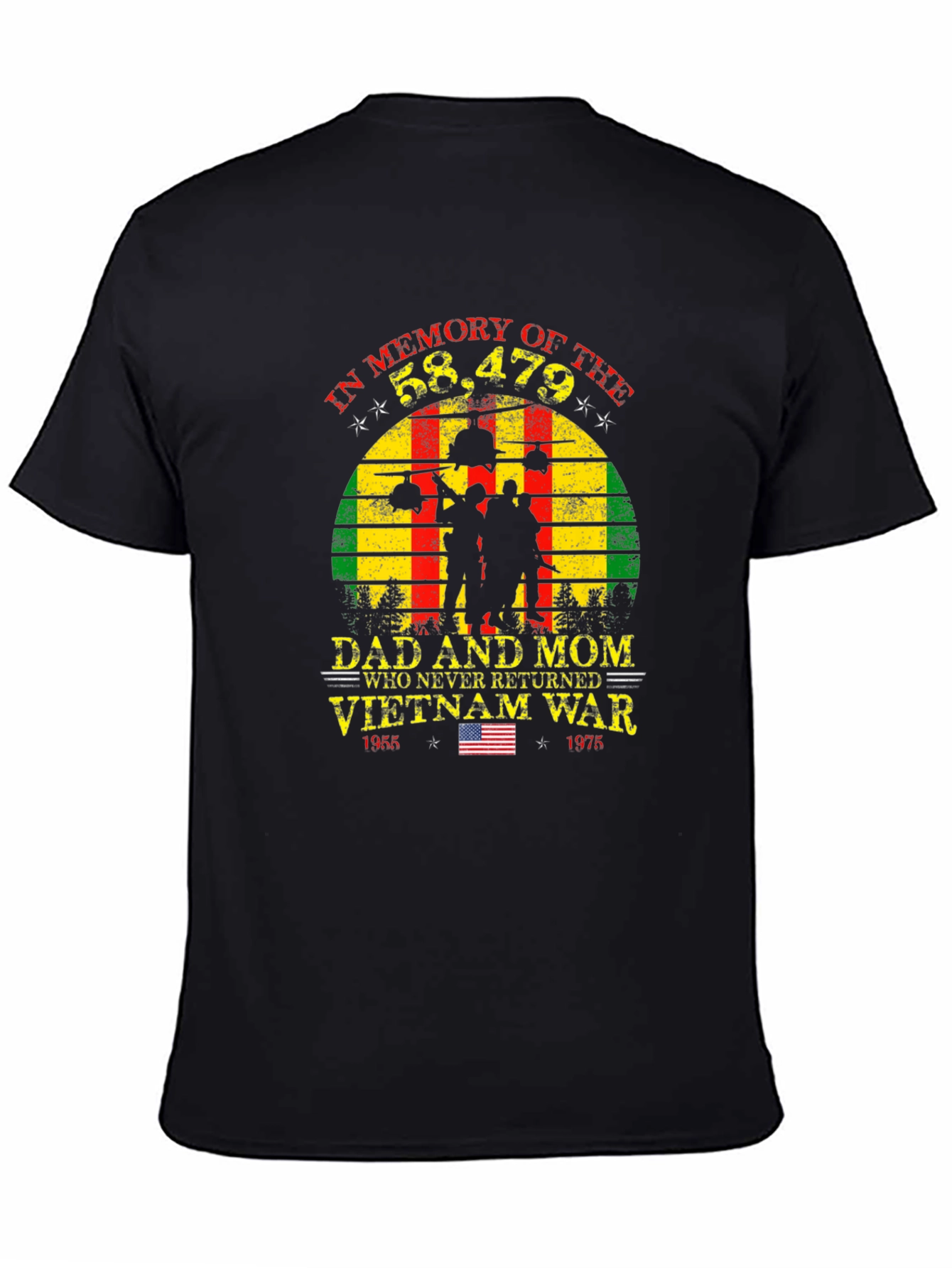 Vietnam War Memorial T-Shirt - Never Forgotten