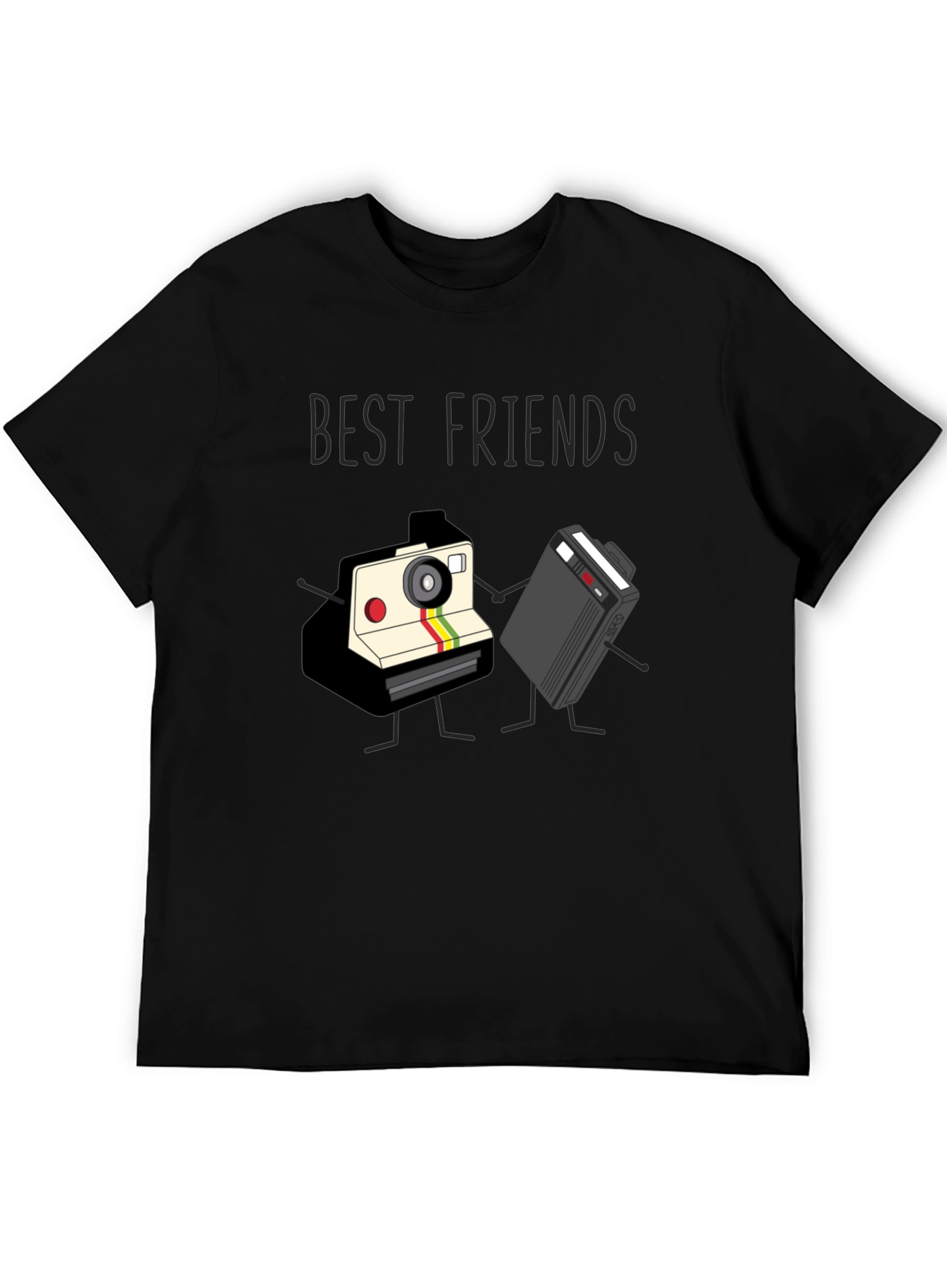 Best Friends Camera and Cassette Tape T-Shirt