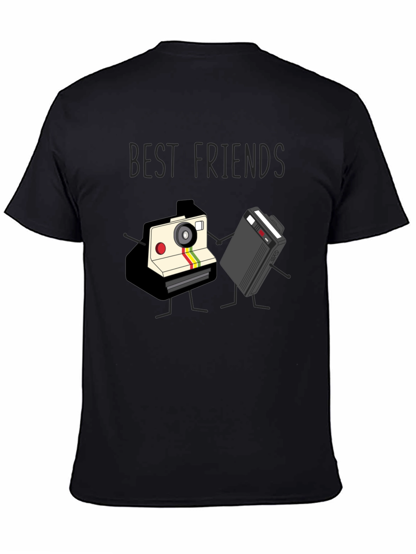 Best Friends Camera and Cassette Tape T-Shirt