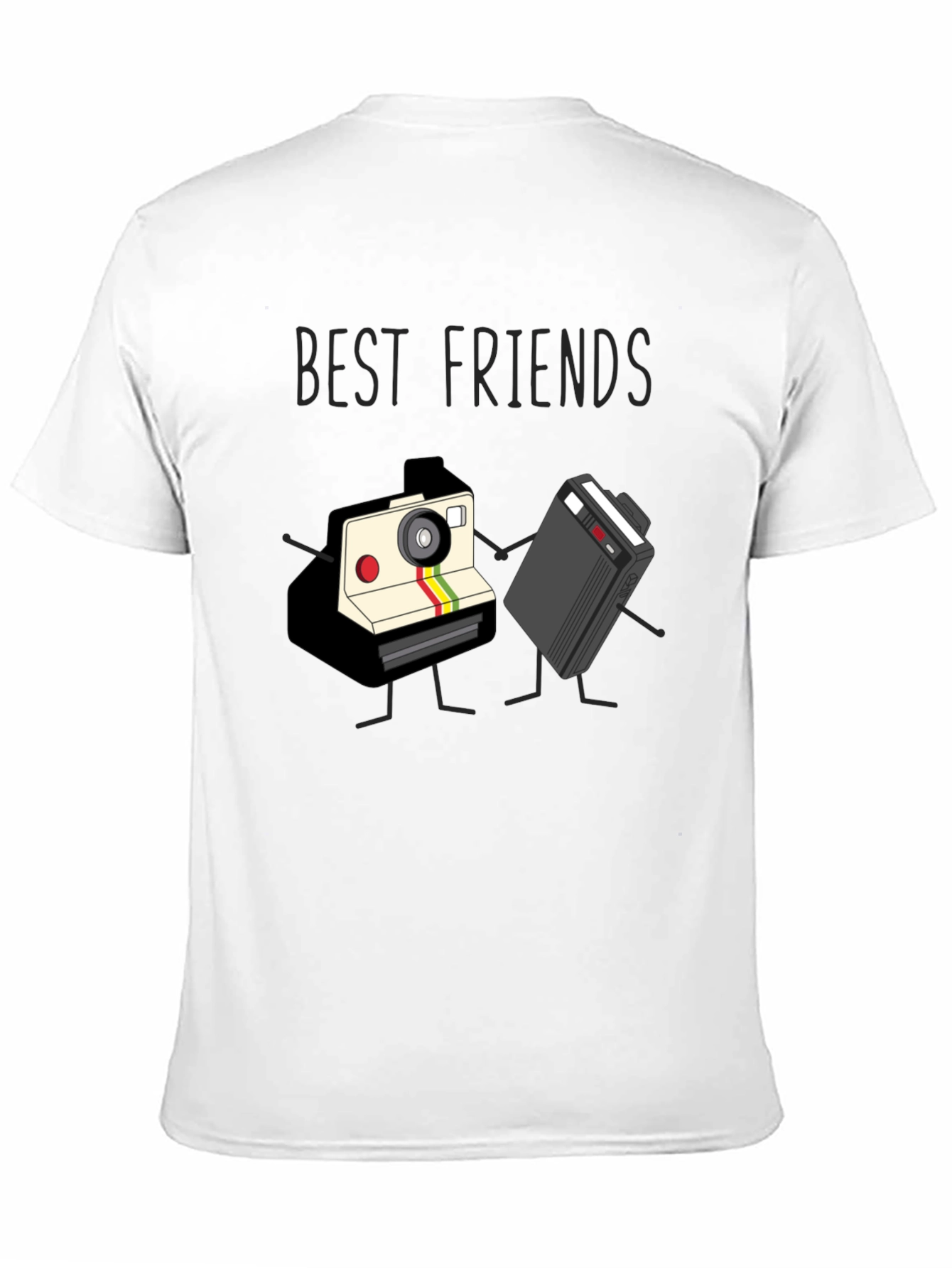 Best Friends Camera and Cassette Tape T-Shirt