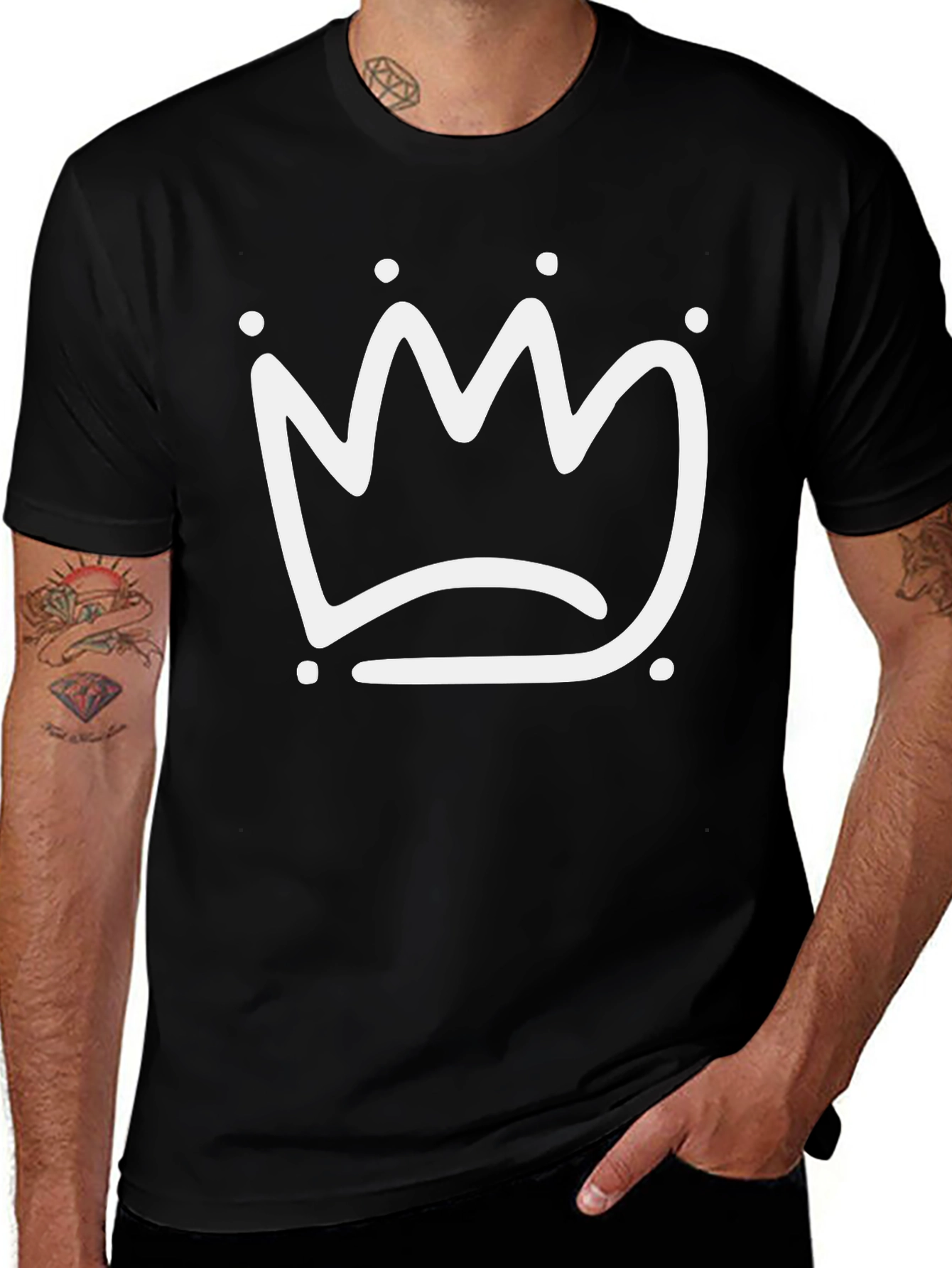 Crown Graphic Tee - Modern Design