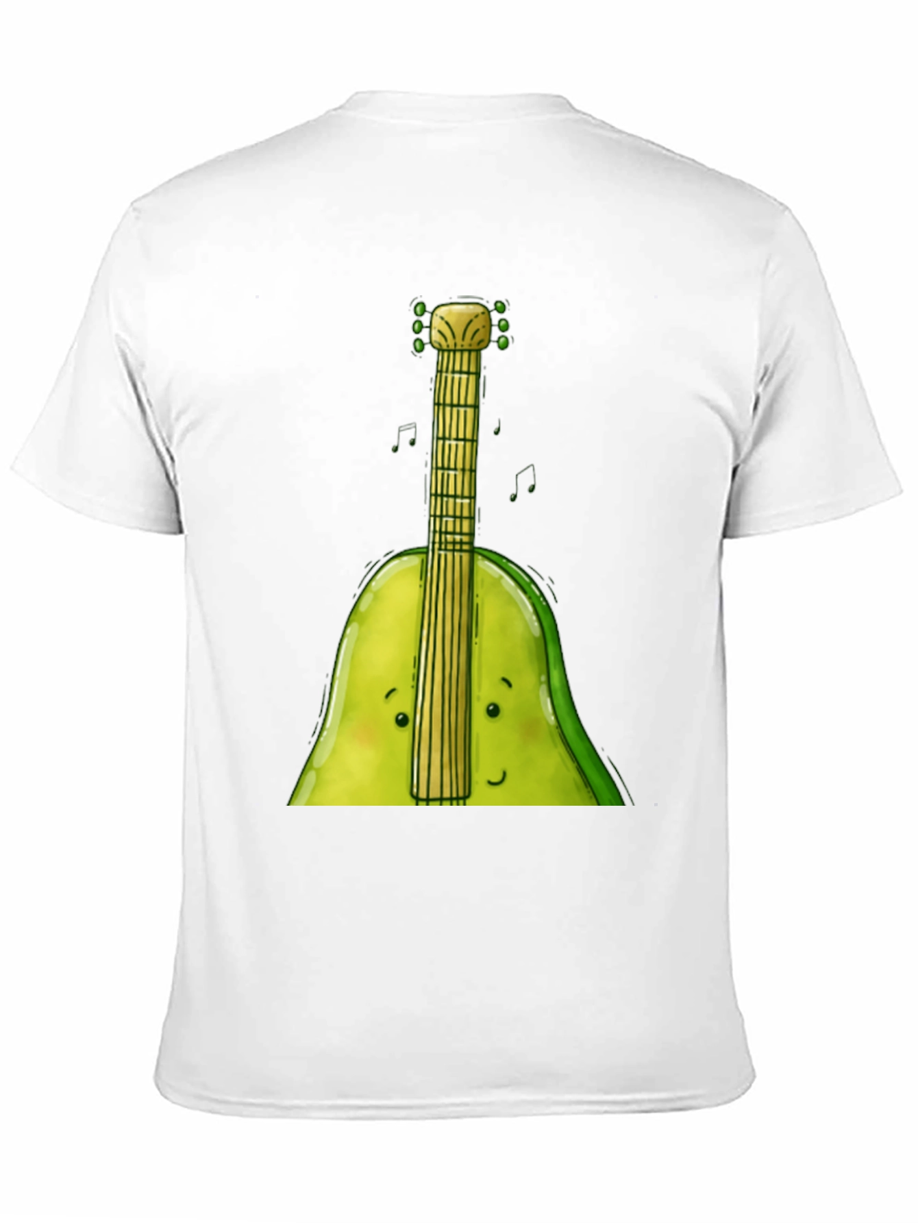 Funny Avocado Guitar T-Shirt - Music Lover Tee