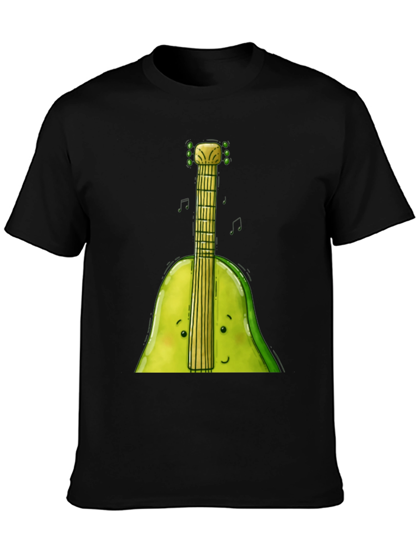 Funny Avocado Guitar T-Shirt - Music Lover Tee