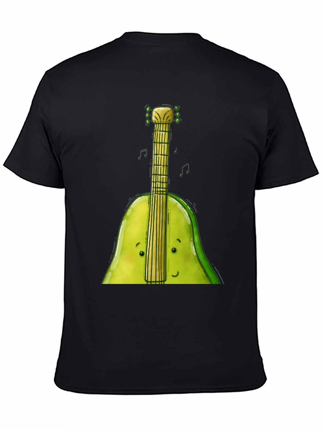 Funny Avocado Guitar T-Shirt - Music Lover Tee