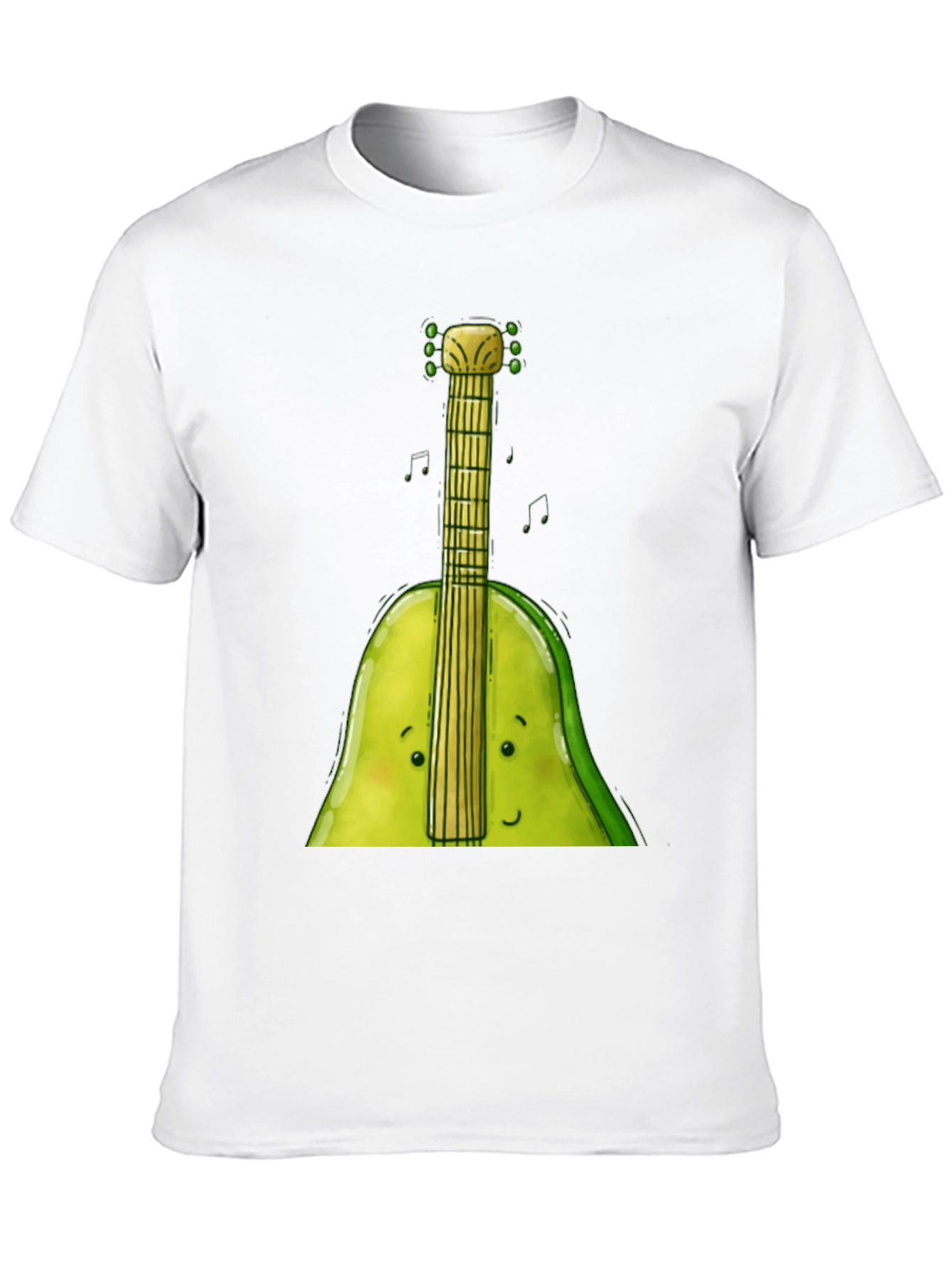 Funny Avocado Guitar T-Shirt - Music Lover Tee