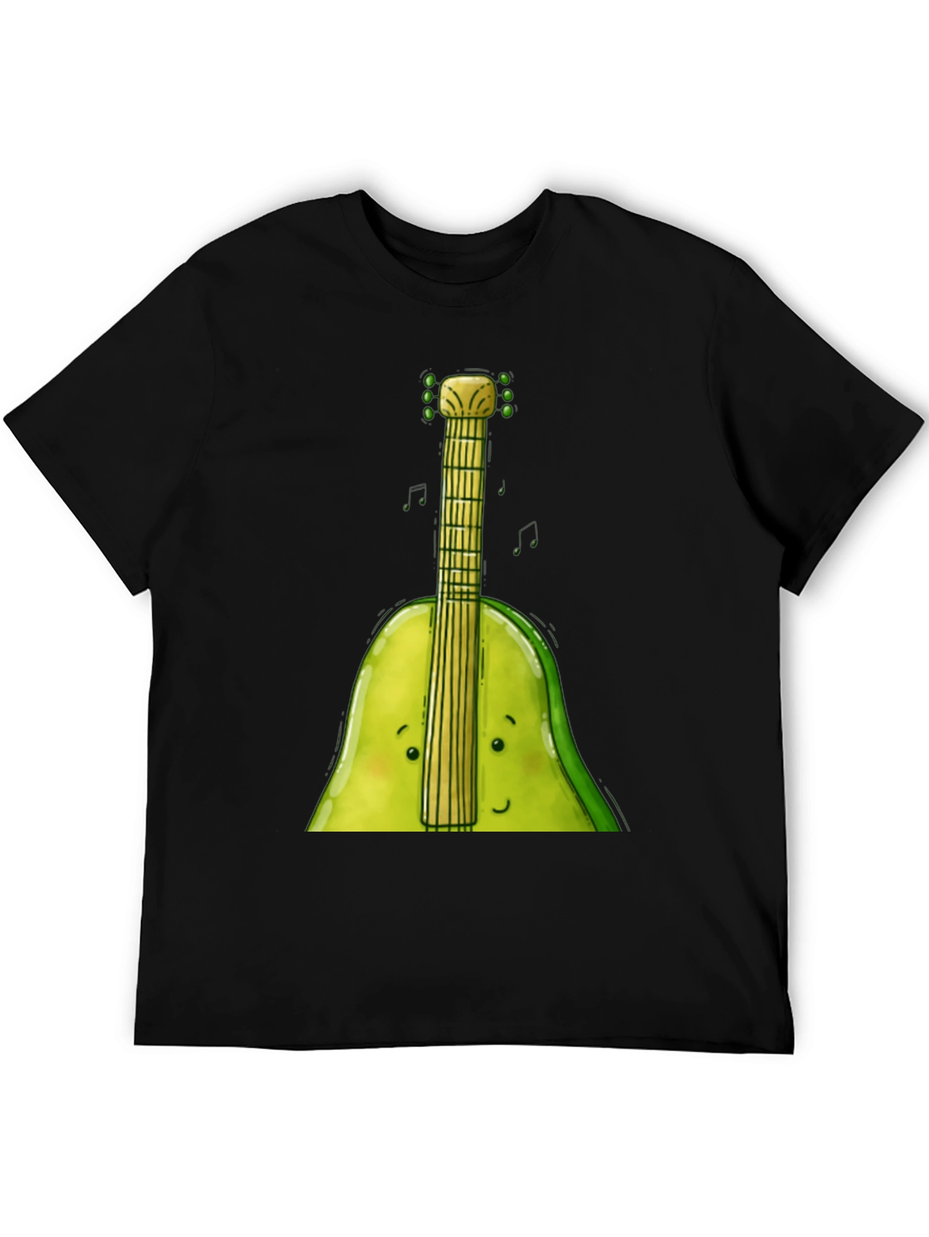 Funny Avocado Guitar T-Shirt - Music Lover Tee