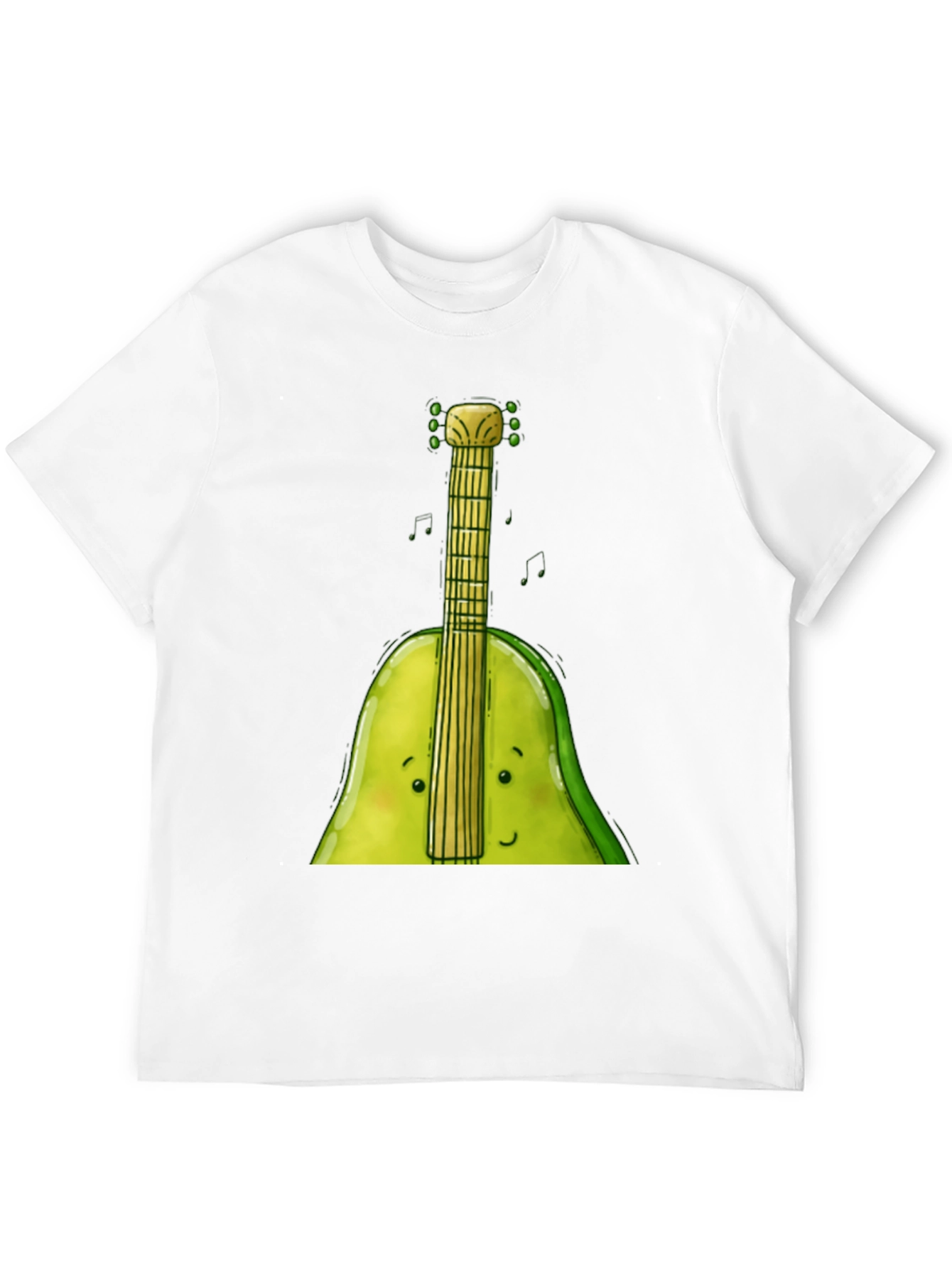 Funny Avocado Guitar T-Shirt - Music Lover Tee