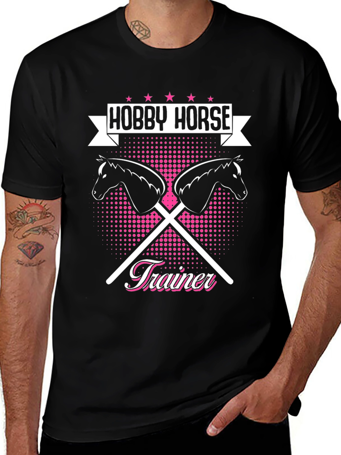 Hobby Horse Trainer T-Shirt - Equestrian Fun