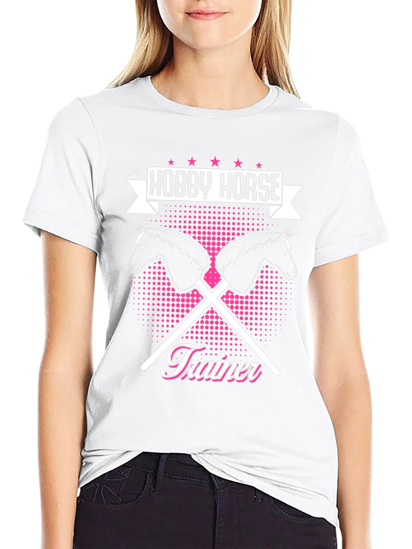 Hobby Horse Trainer T-Shirt - Equestrian Fun