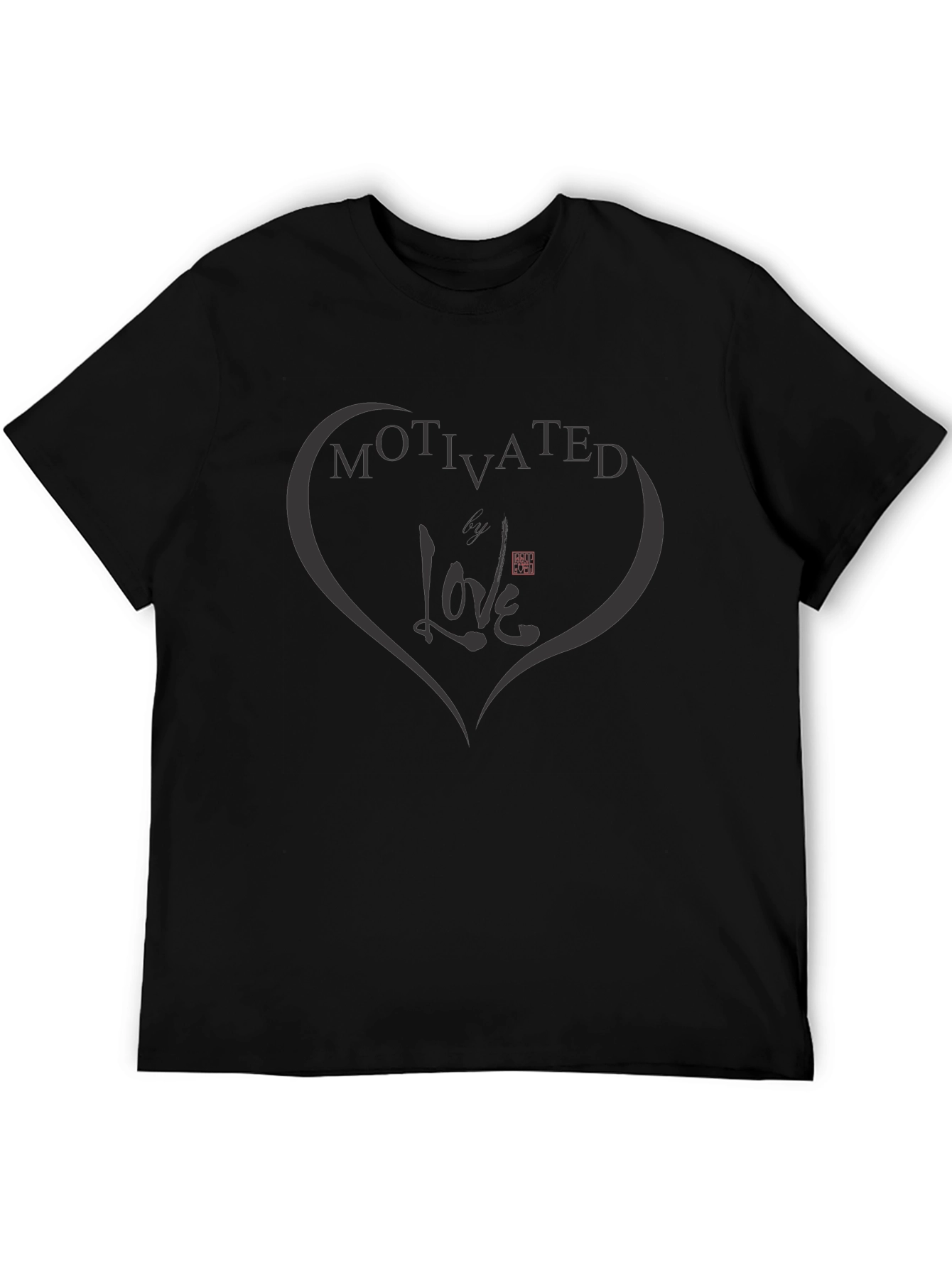 Motivated Love Graphic T-Shirt - Black
