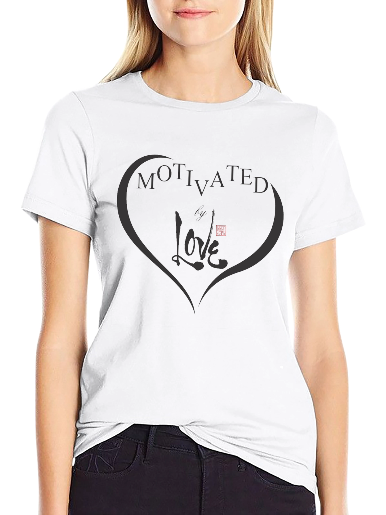 Motivated Love Graphic T-Shirt - Black