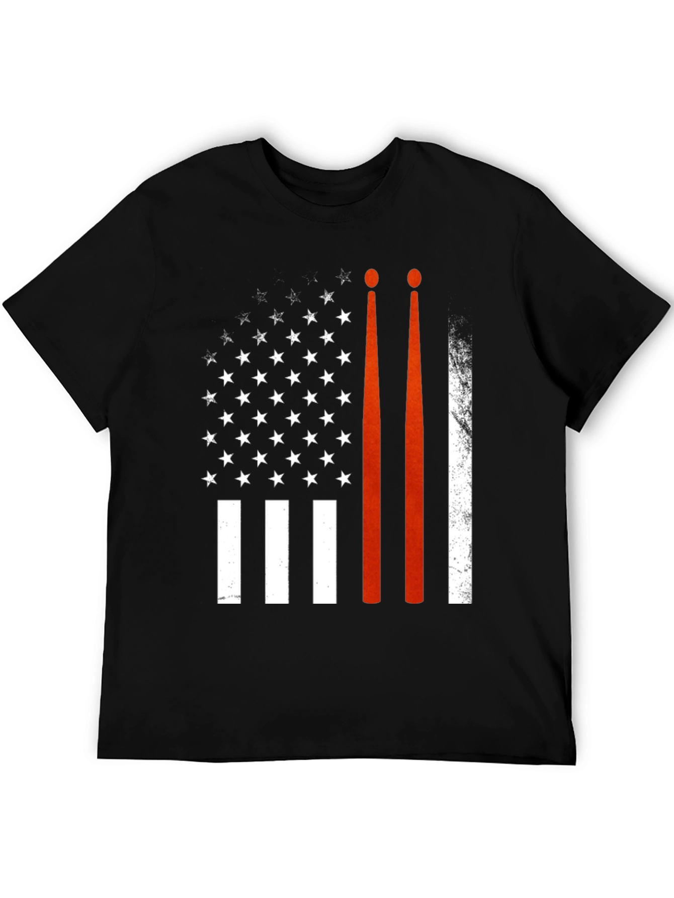 Drummer American Flag Graphic Tee
