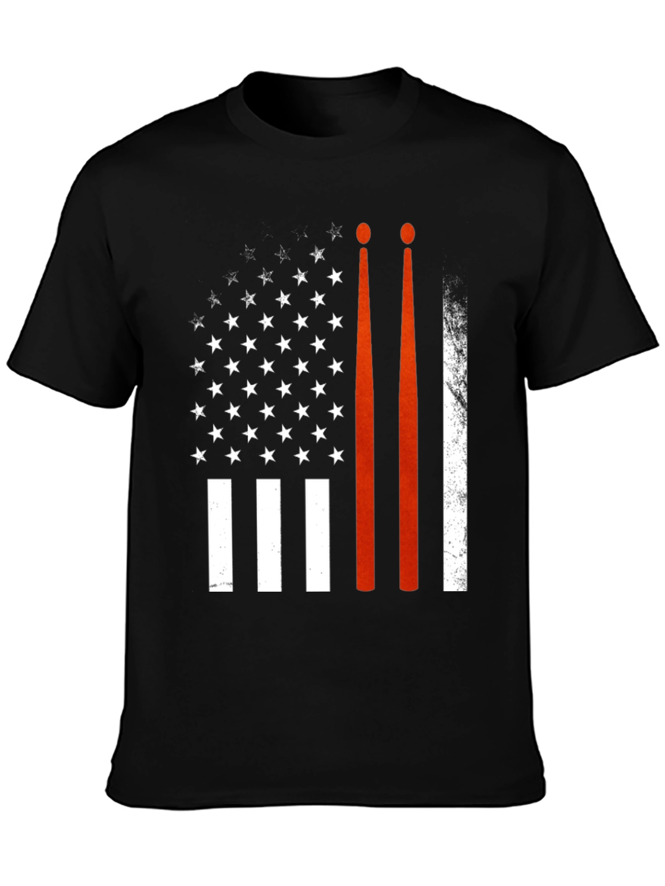 Drummer American Flag Graphic Tee