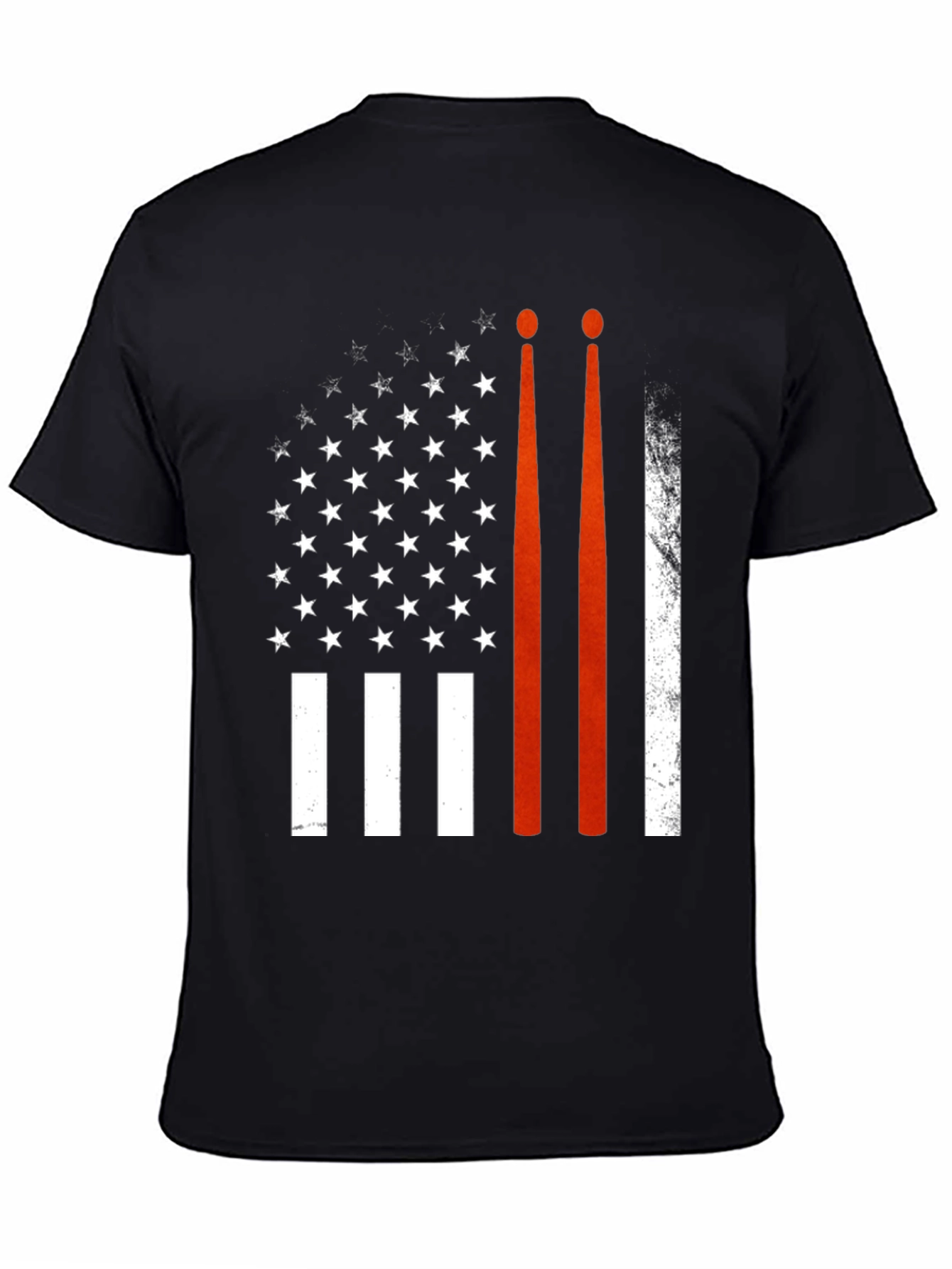Drummer American Flag Graphic Tee