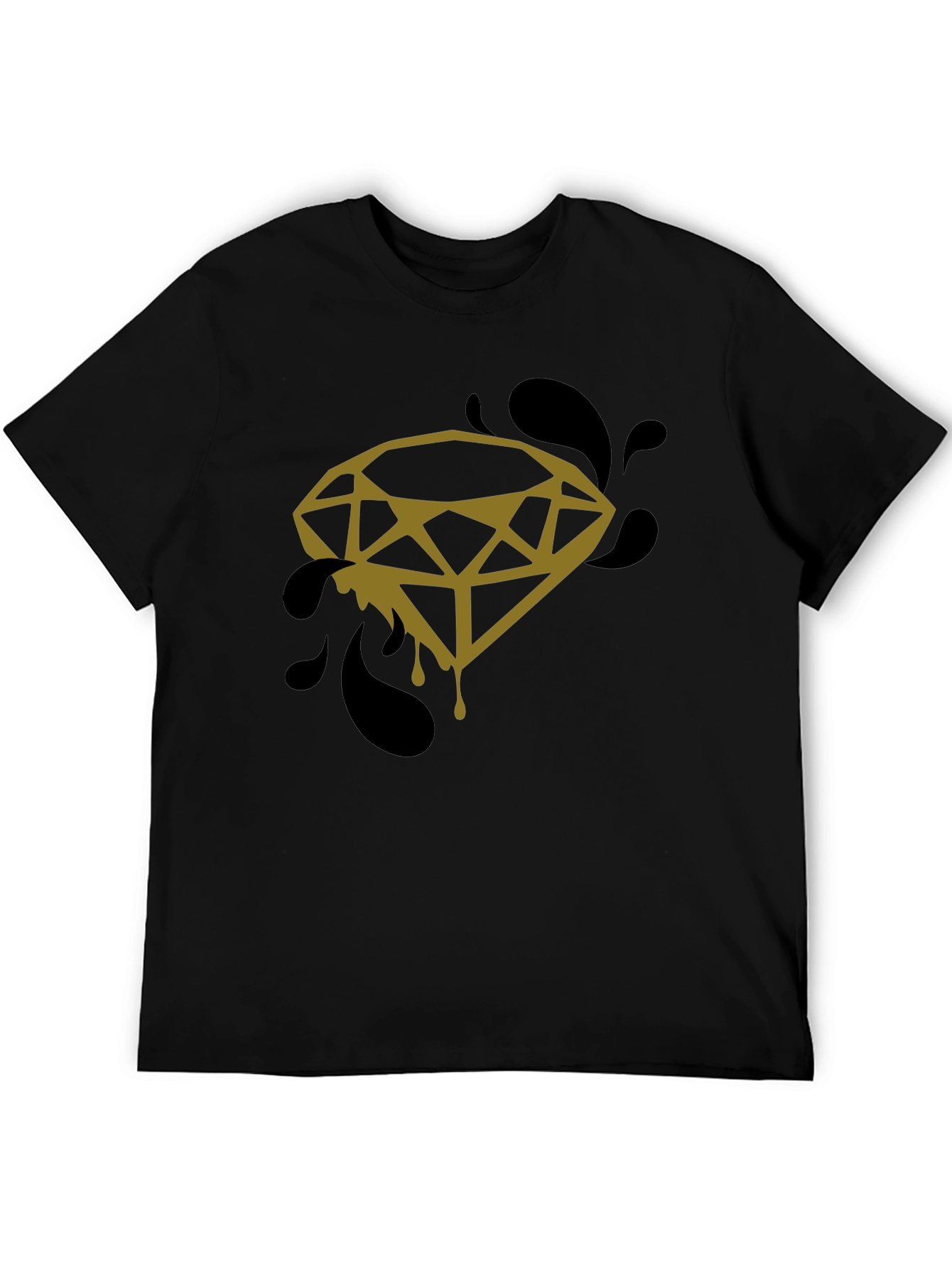 Diamond Drip Graphic Tee - Modern Streetwear