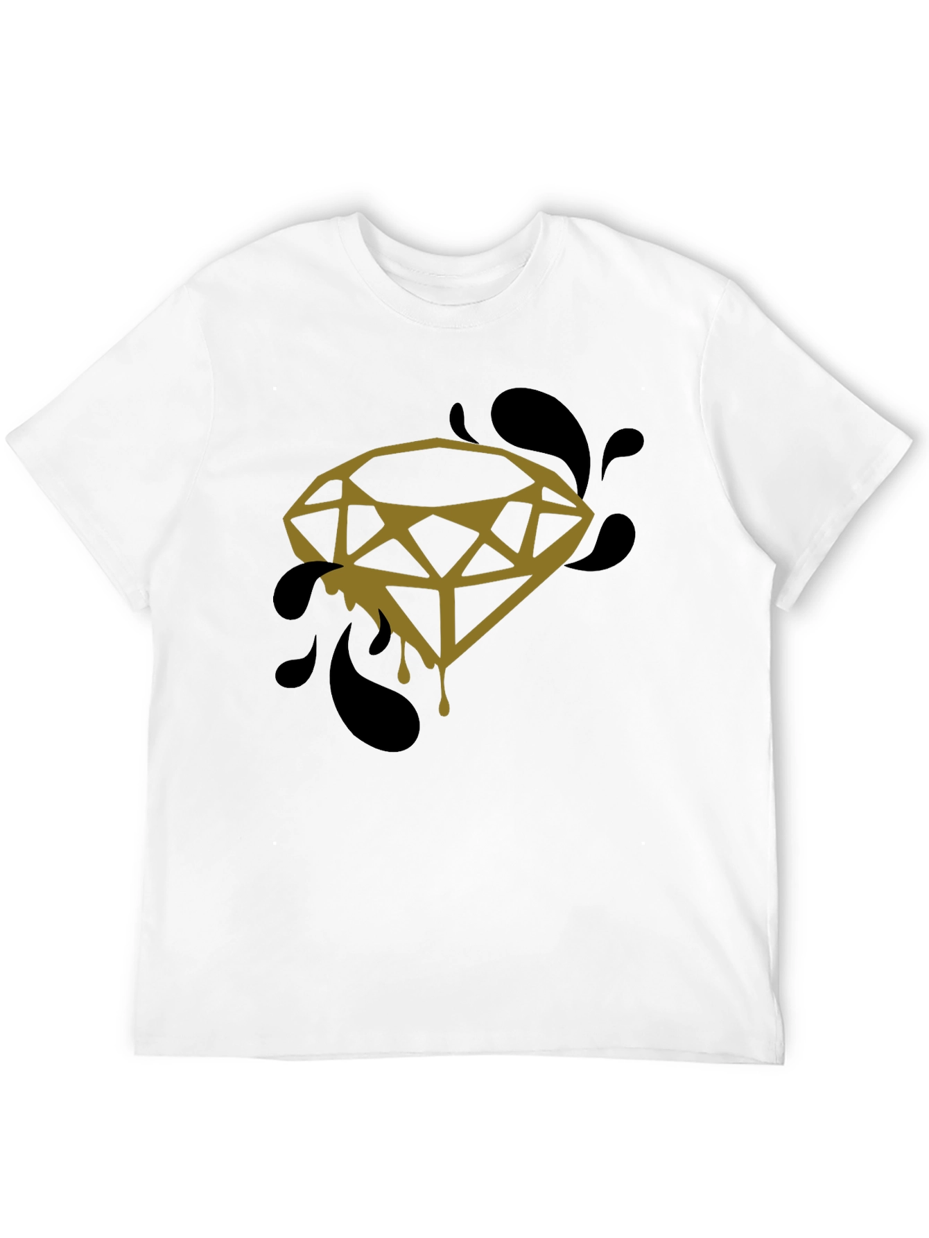 Diamond Drip Graphic Tee - Modern Streetwear