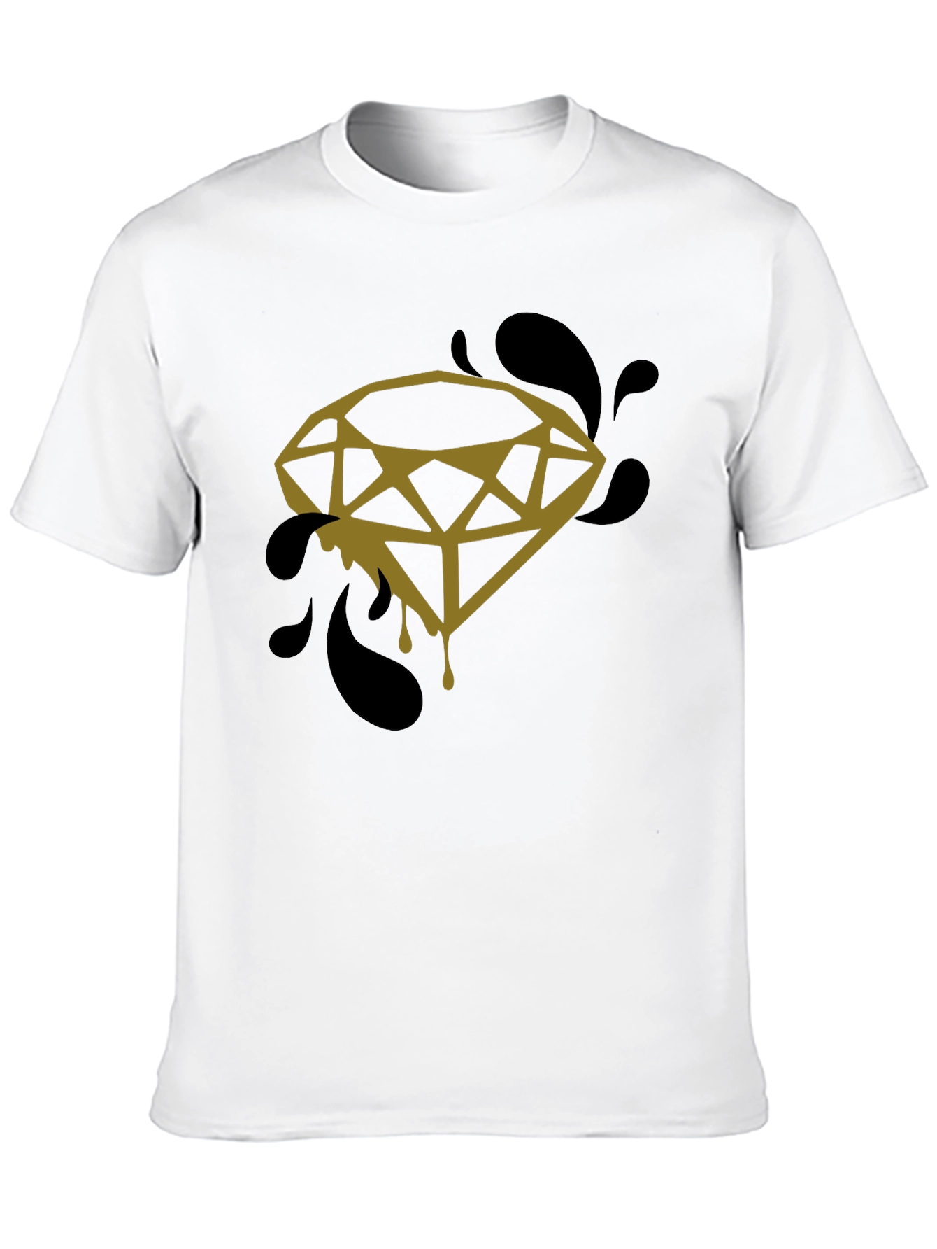 Diamond Drip Graphic Tee - Modern Streetwear