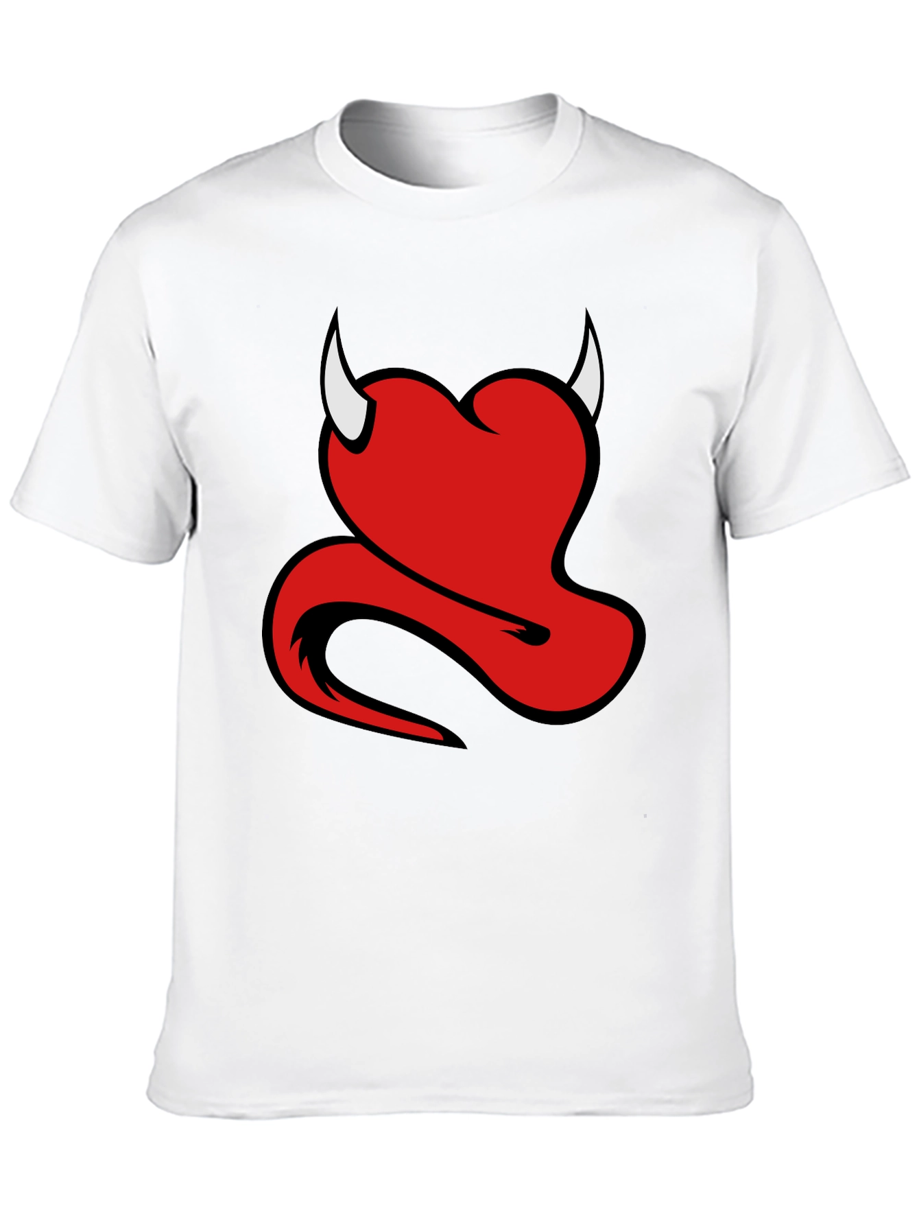 Devil Heart Graphic Black T-Shirt