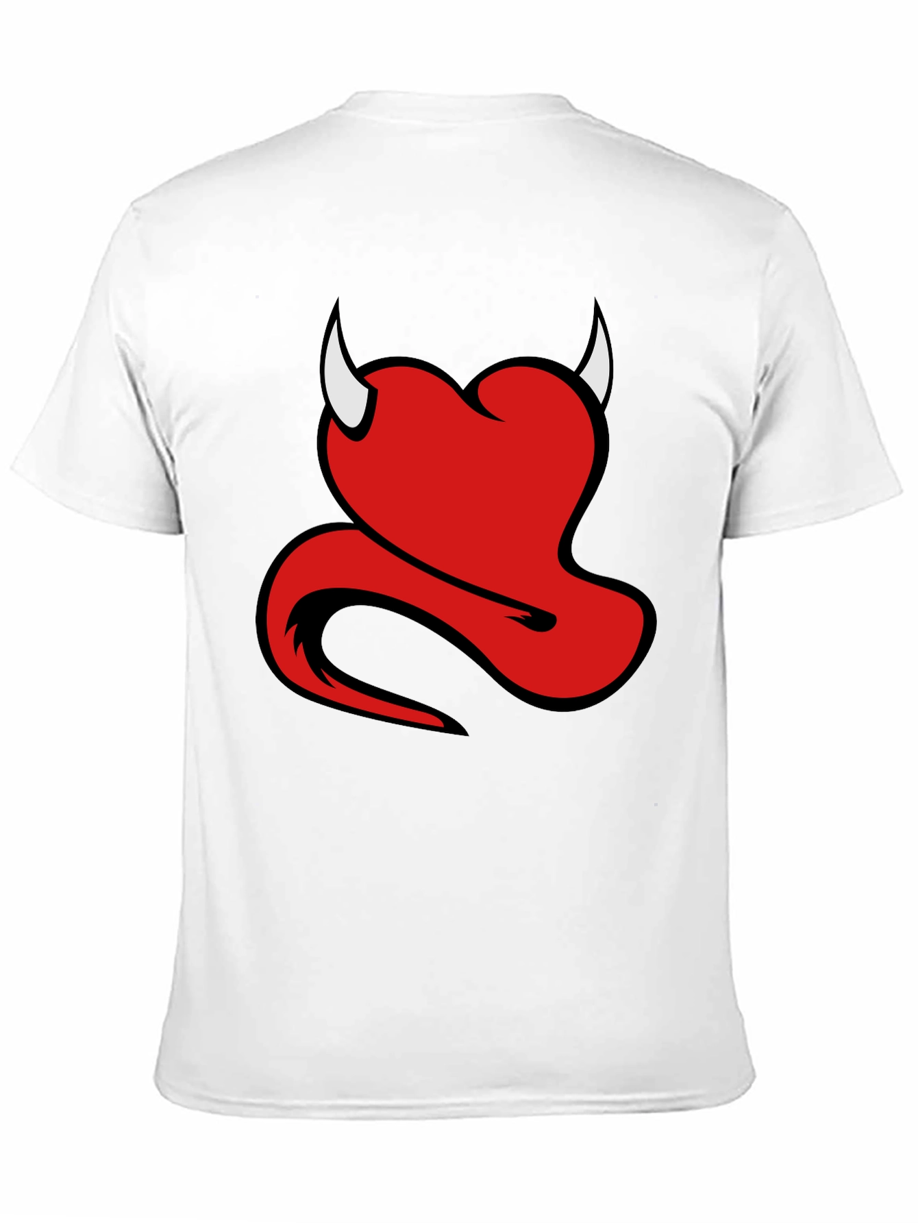 Devil Heart Graphic Black T-Shirt