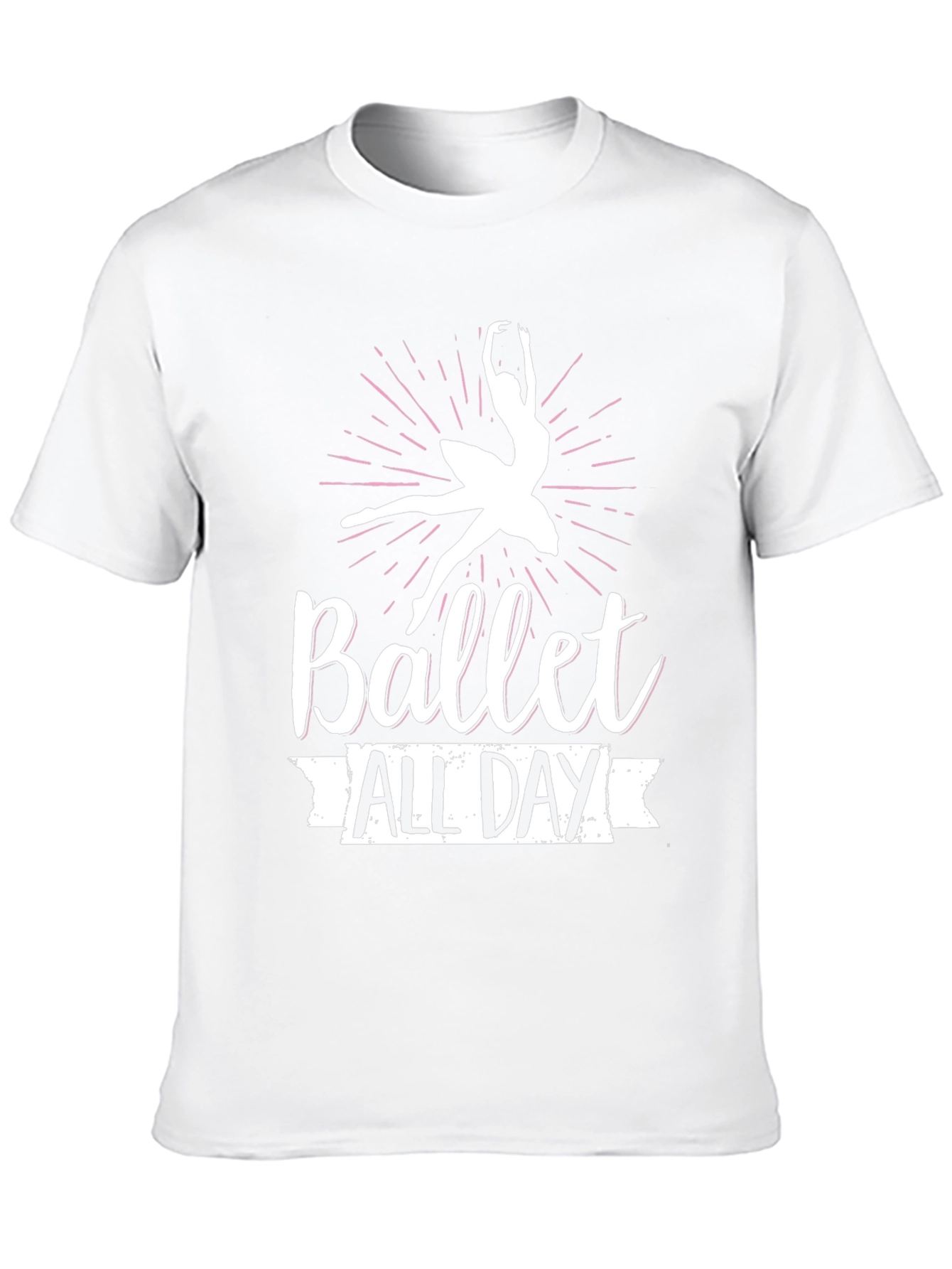 Ballet All Day Black T-Shirt - Dancer Design