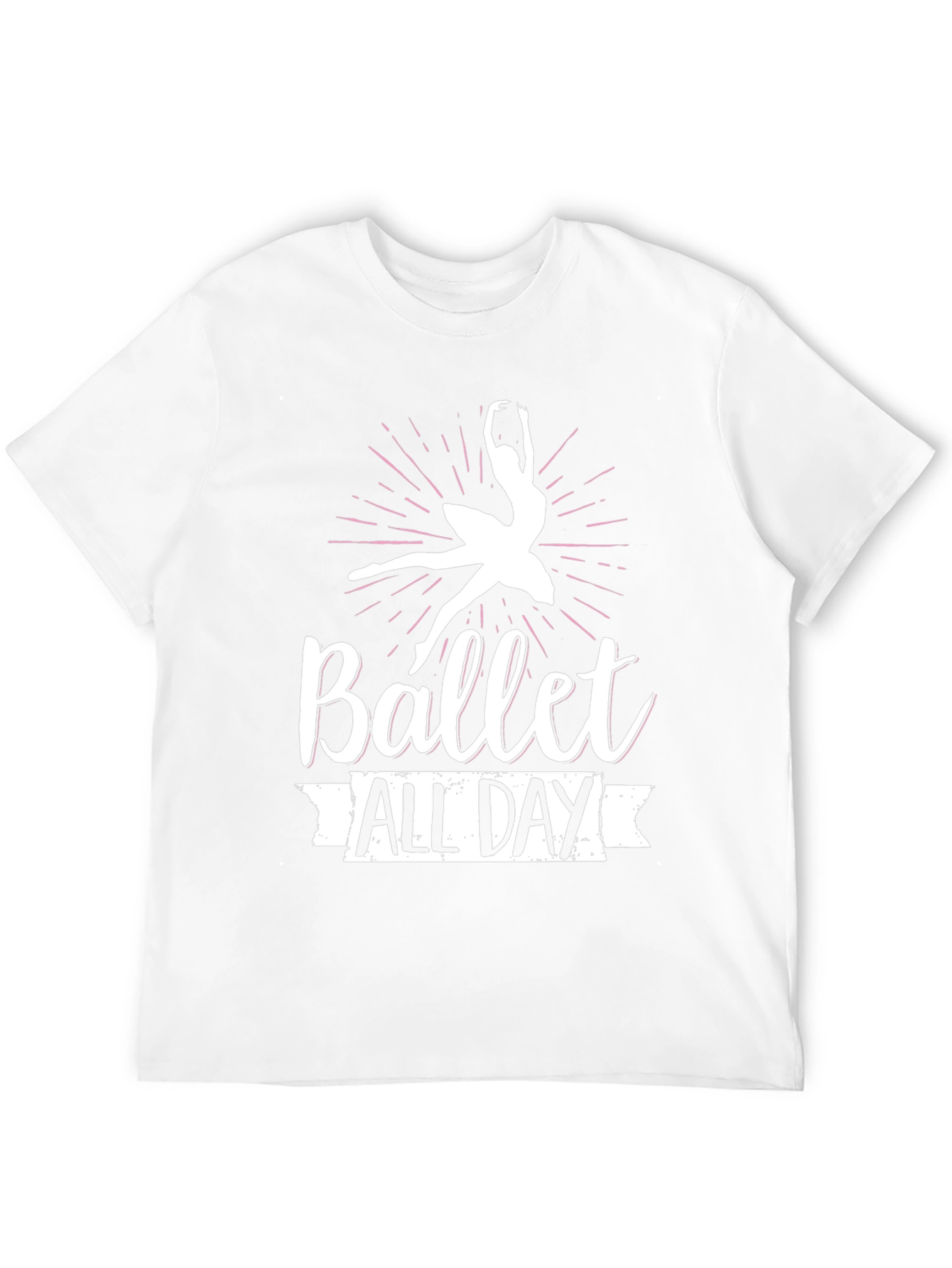 Ballet All Day Black T-Shirt - Dancer Design