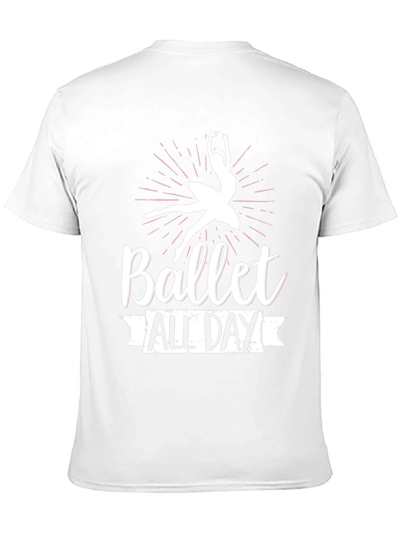 Ballet All Day Black T-Shirt - Dancer Design
