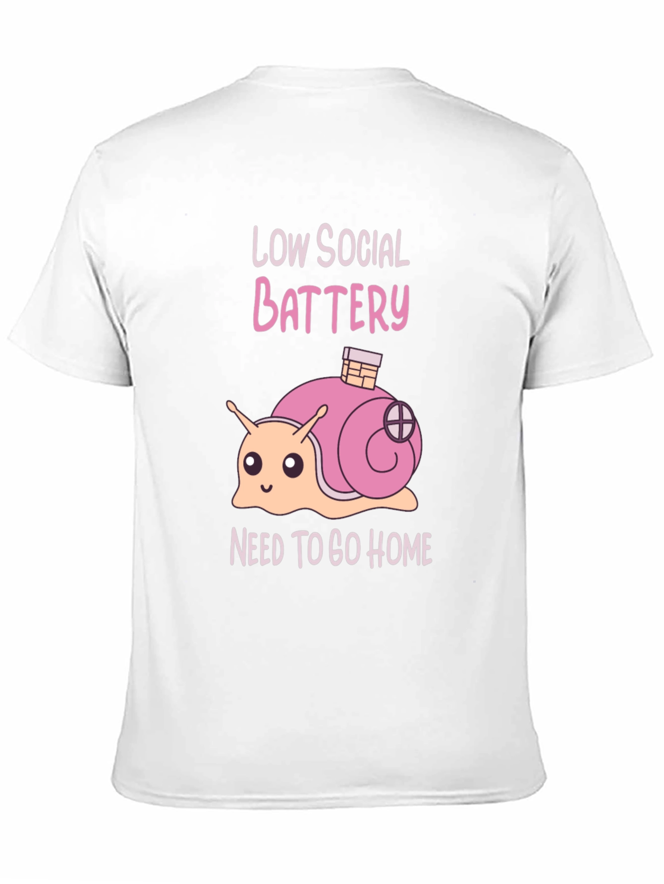 Low Social Battery Snail Graphic Tee