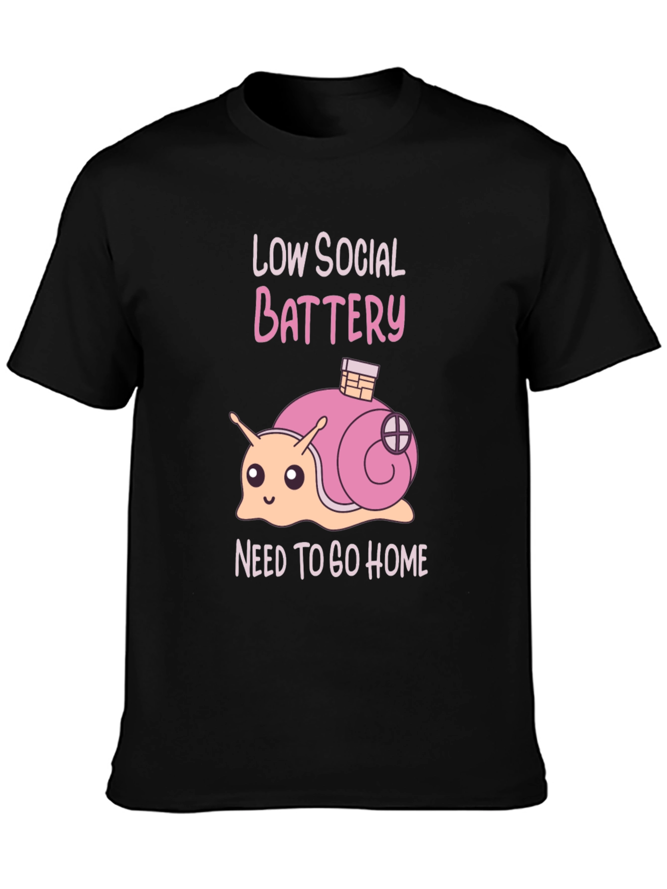 Low Social Battery Snail Graphic Tee