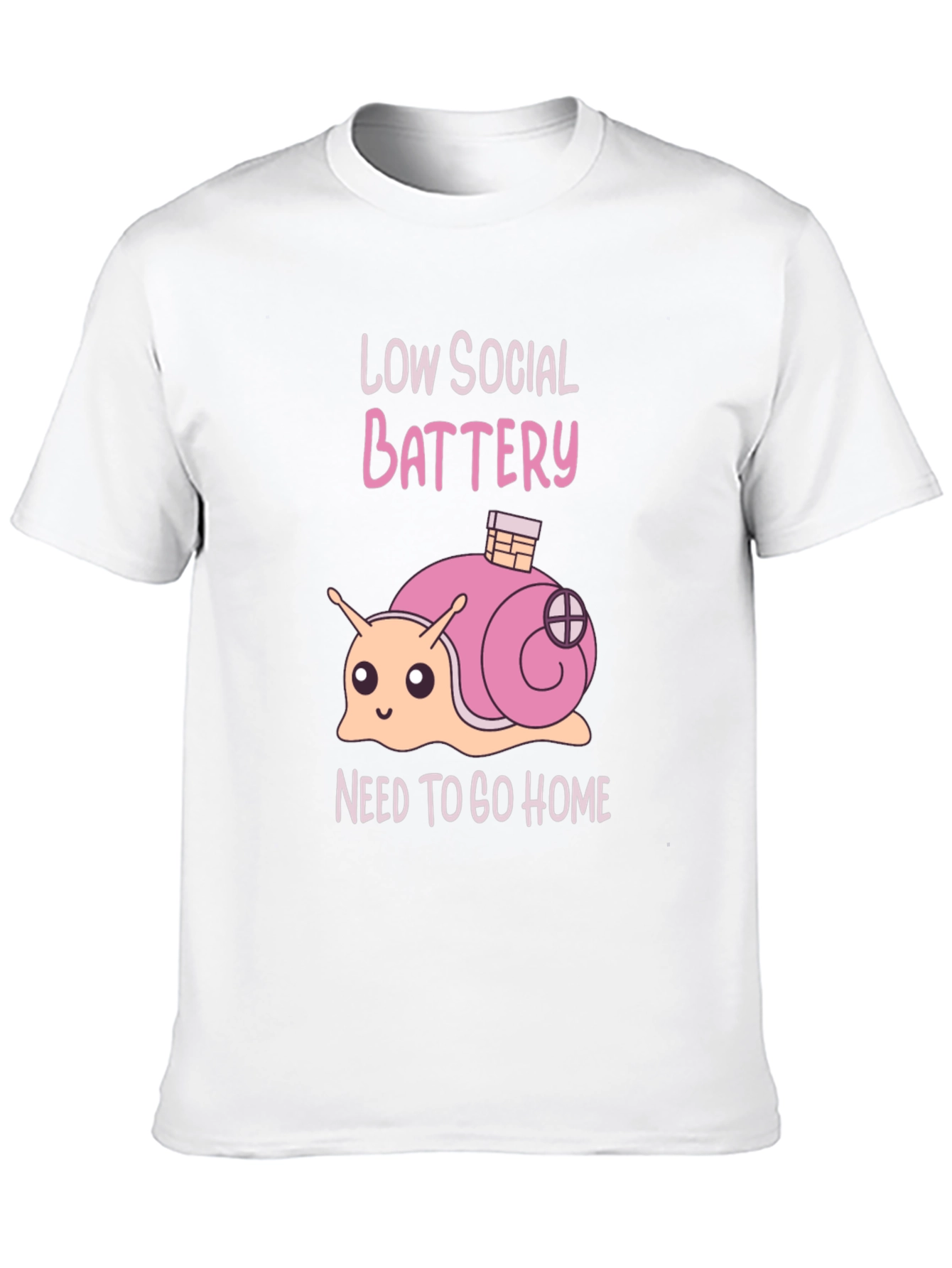 Low Social Battery Snail Graphic Tee
