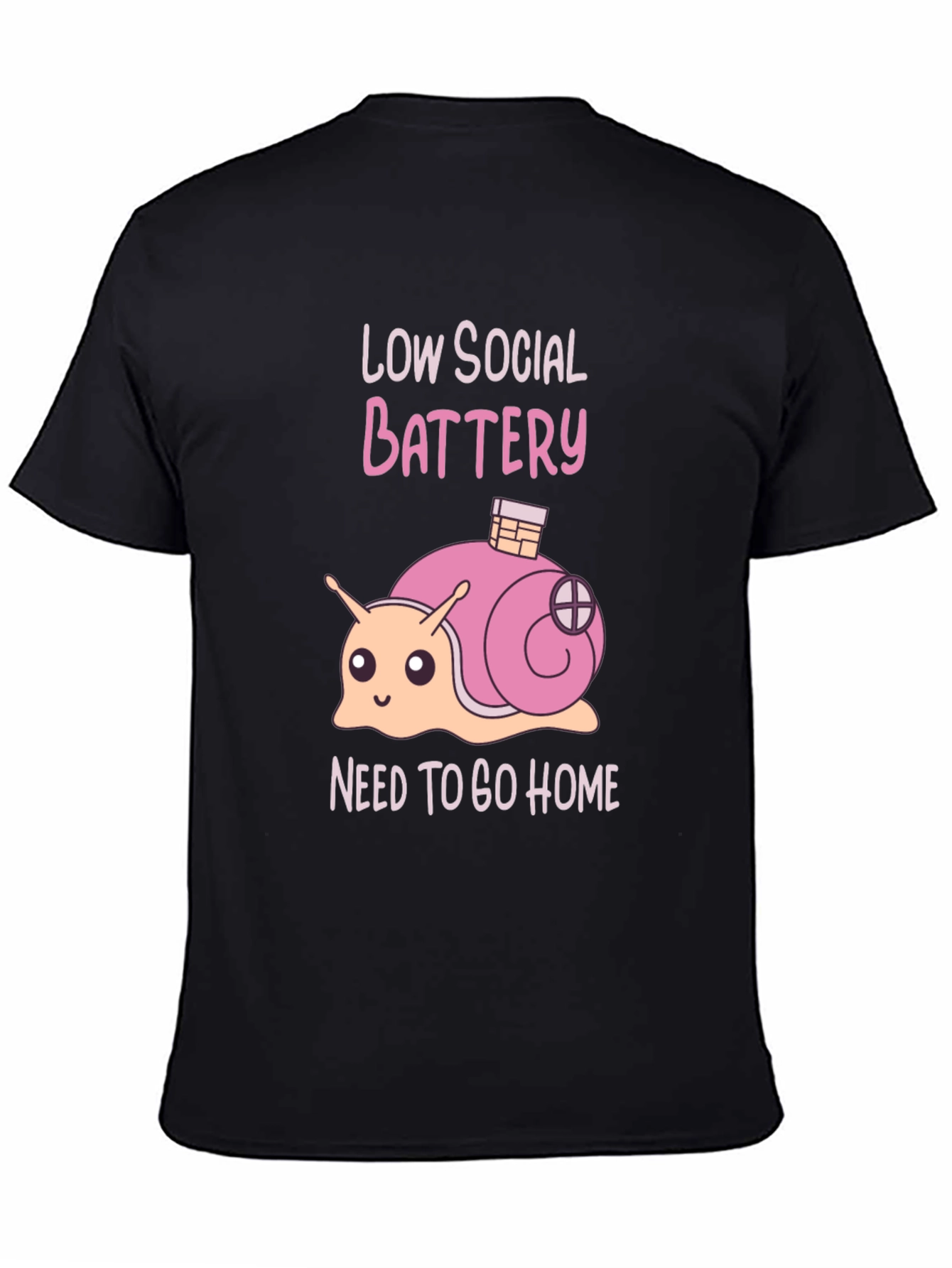 Low Social Battery Snail Graphic Tee