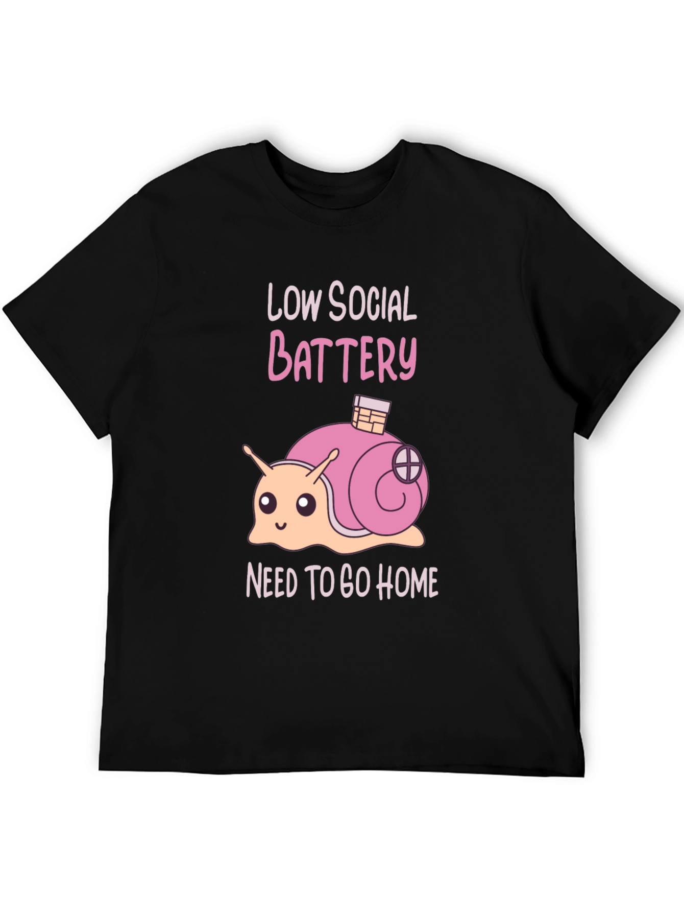 Low Social Battery Snail Graphic Tee