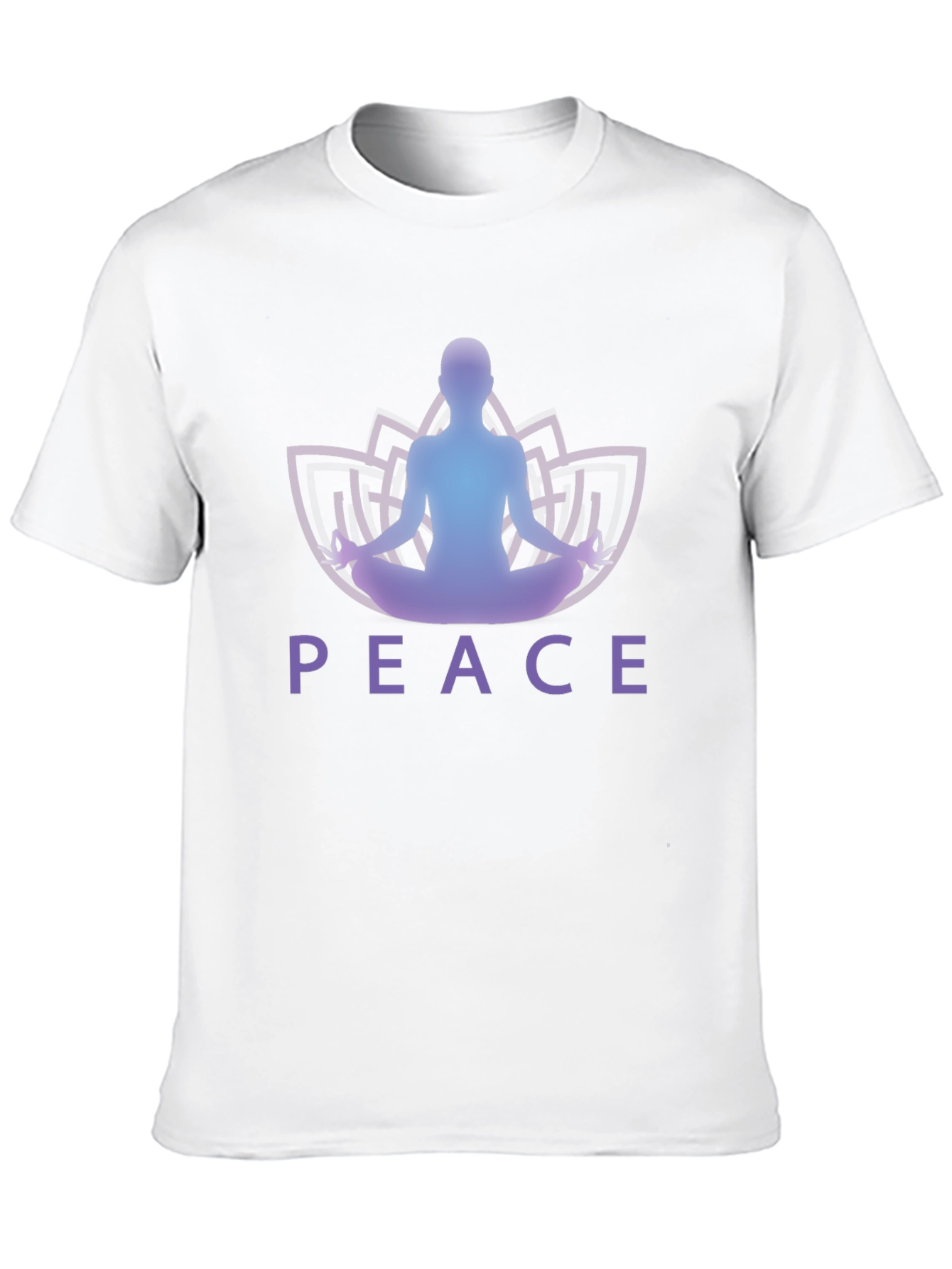 Peace Yoga Lotus Mens Graphic Tee