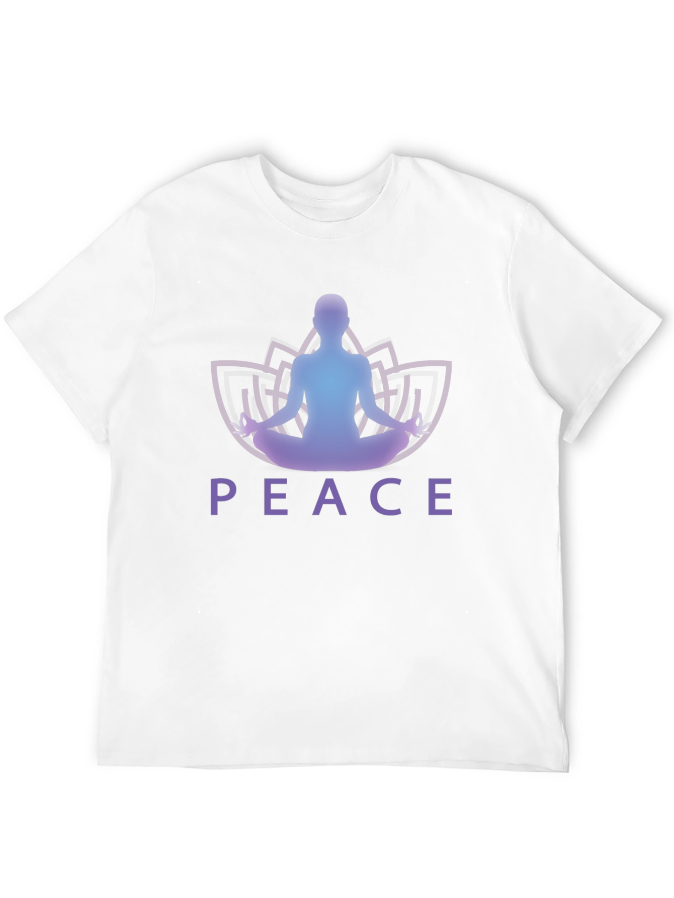 Peace Yoga Lotus Mens Graphic Tee
