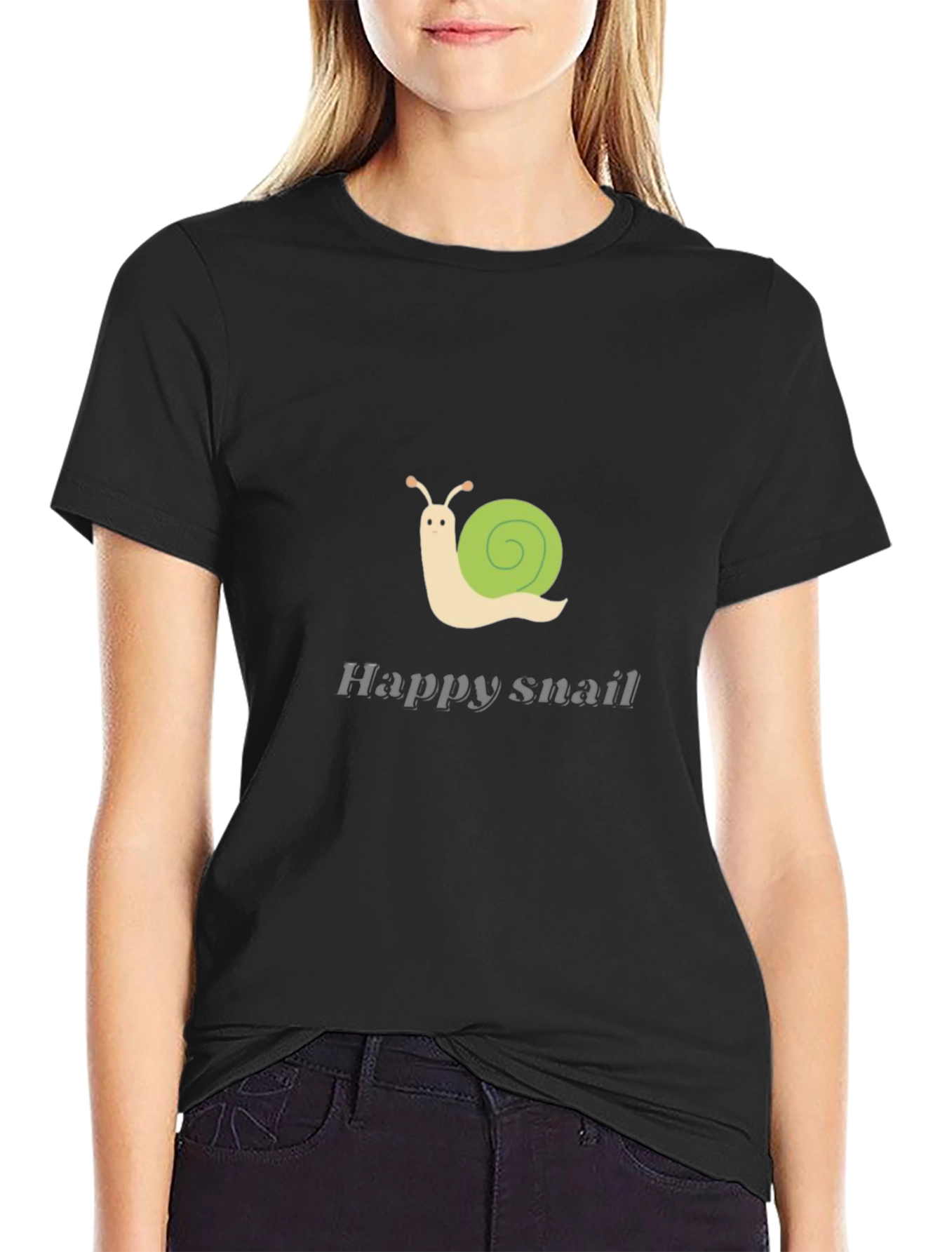 Happy Snail Graphic Tee - Stylish Casual Wear