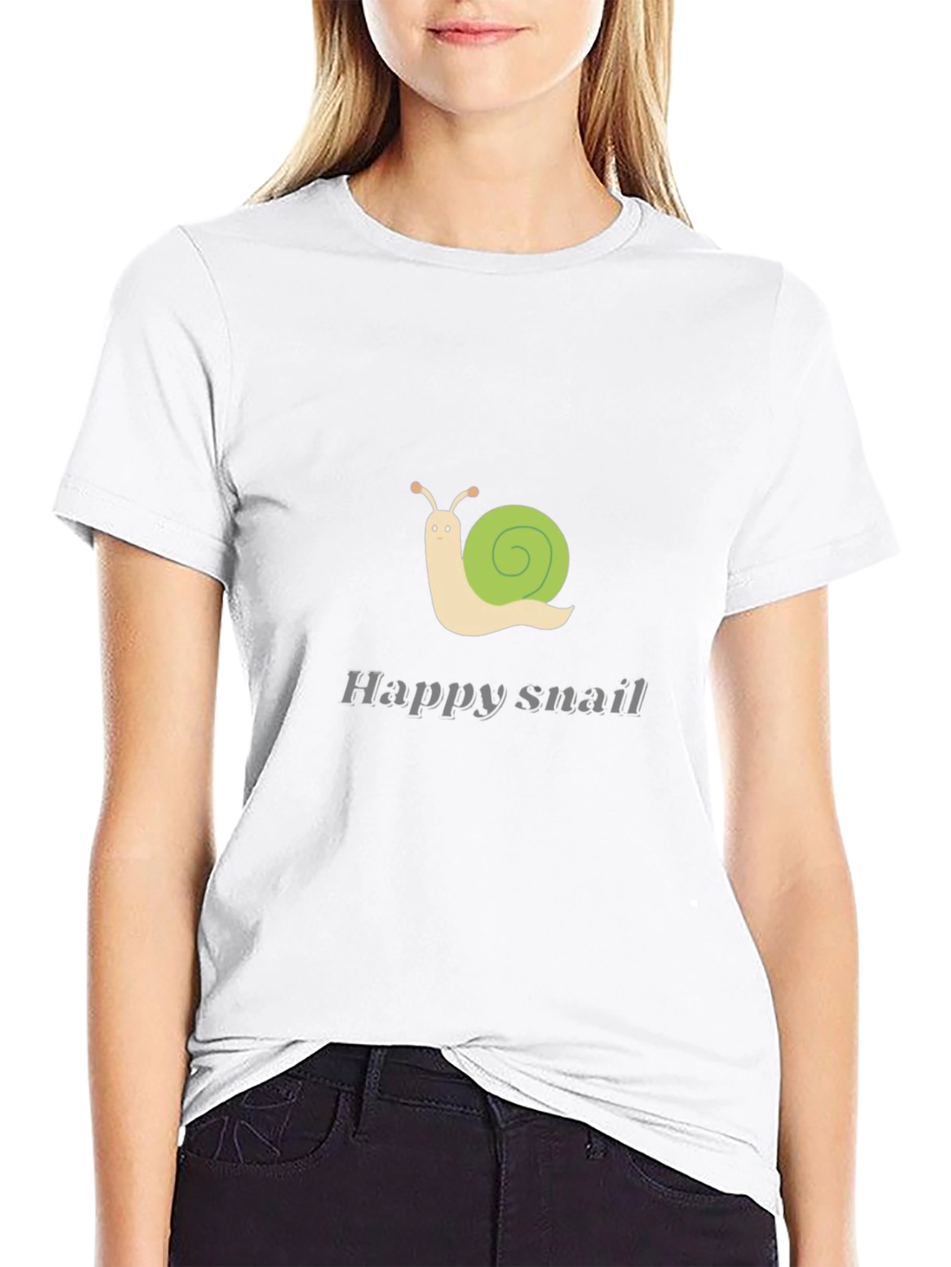 Happy Snail Graphic Tee - Stylish Casual Wear