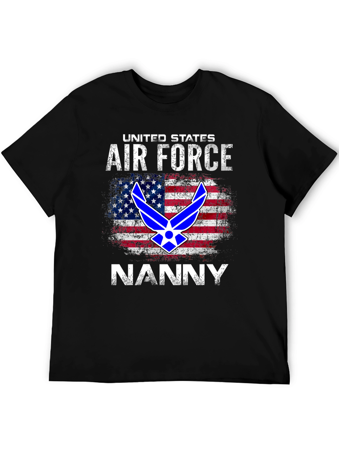 US Air Force Nanny T-Shirt Patriotic Design
